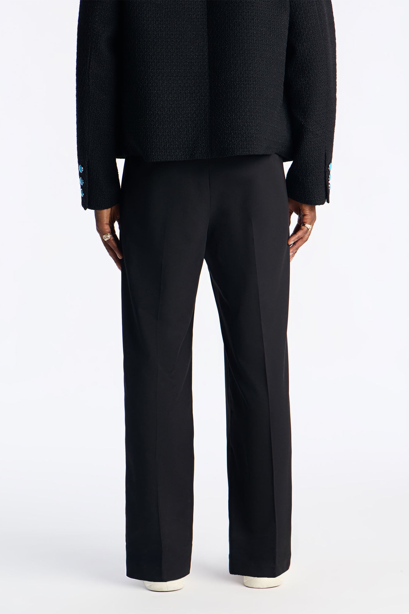 Straight Star Marker Trouser - Black Fashion Nova