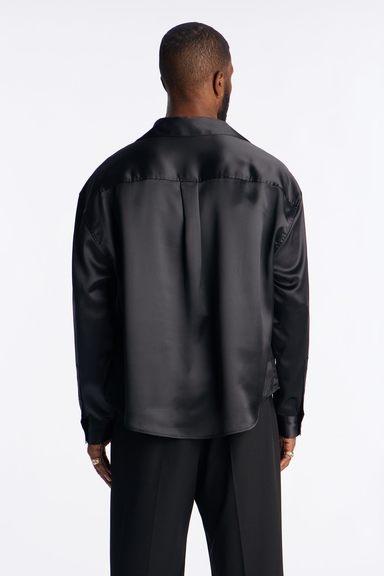 Relaxed Luxe Lumina Easy Flow Shirt - Black Fashion Nova