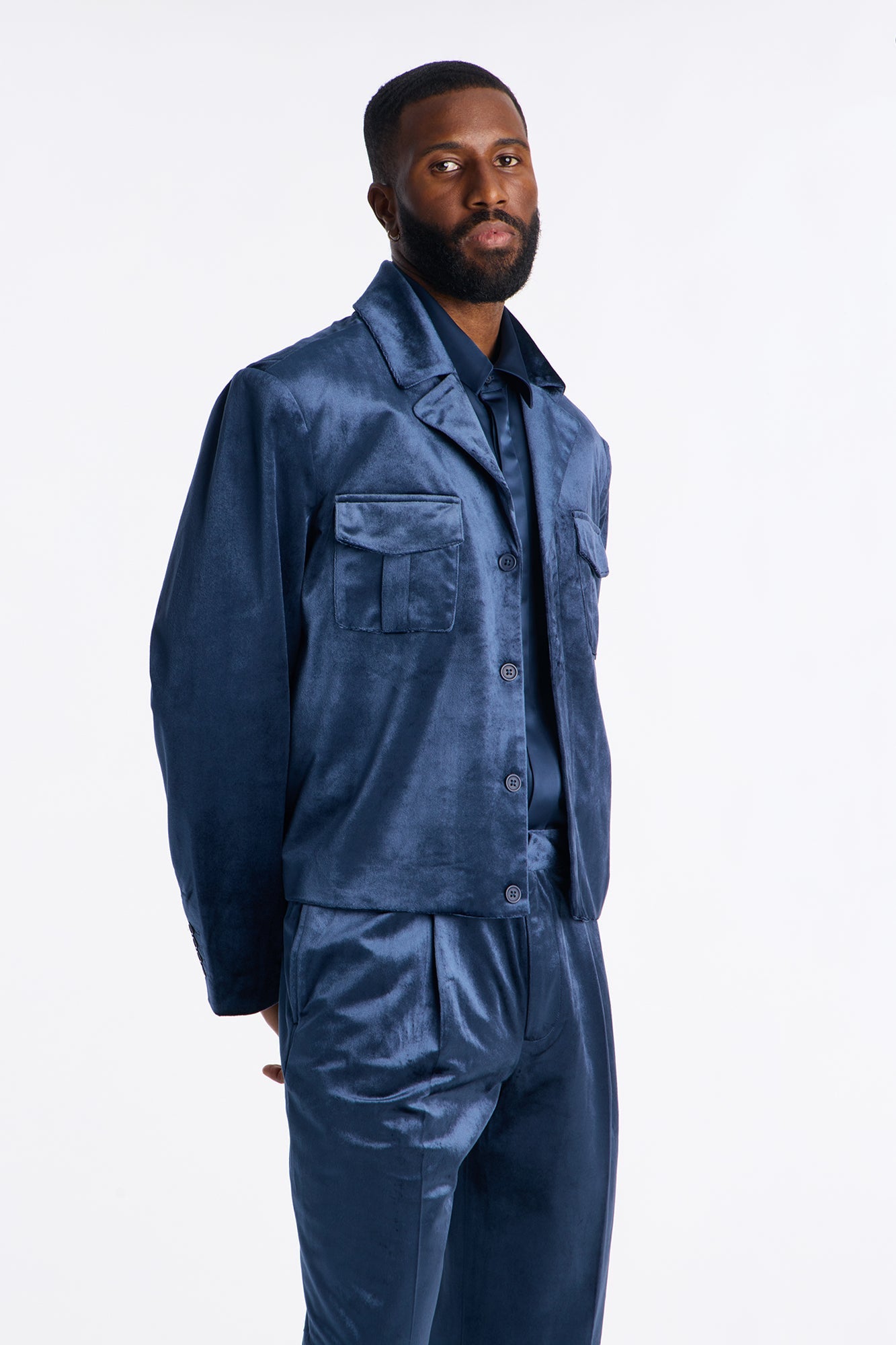 Cropped Nimbus Celestine Jacket - Navy Fashion Nova