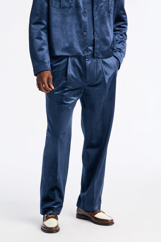 Straight Nimbus Celestine Trouser - Navy Fashion Nova