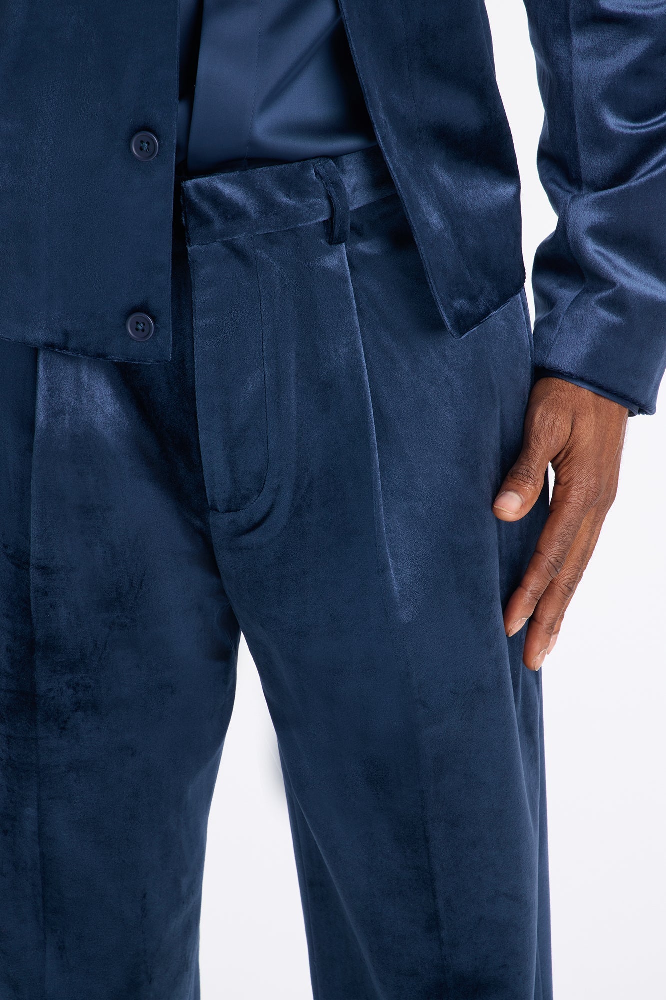 Straight Nimbus Celestine Trouser - Navy Fashion Nova