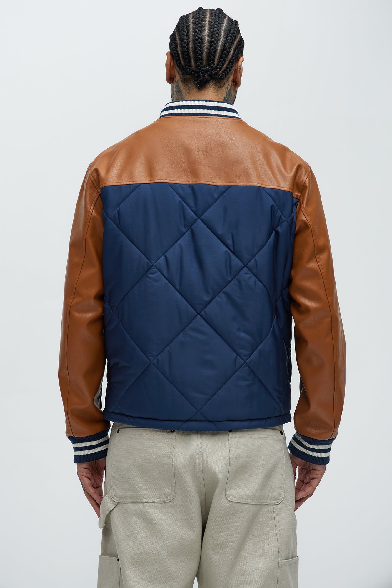 Dope Dreams Varsity Jacket - Navy/combo Fashion Nova