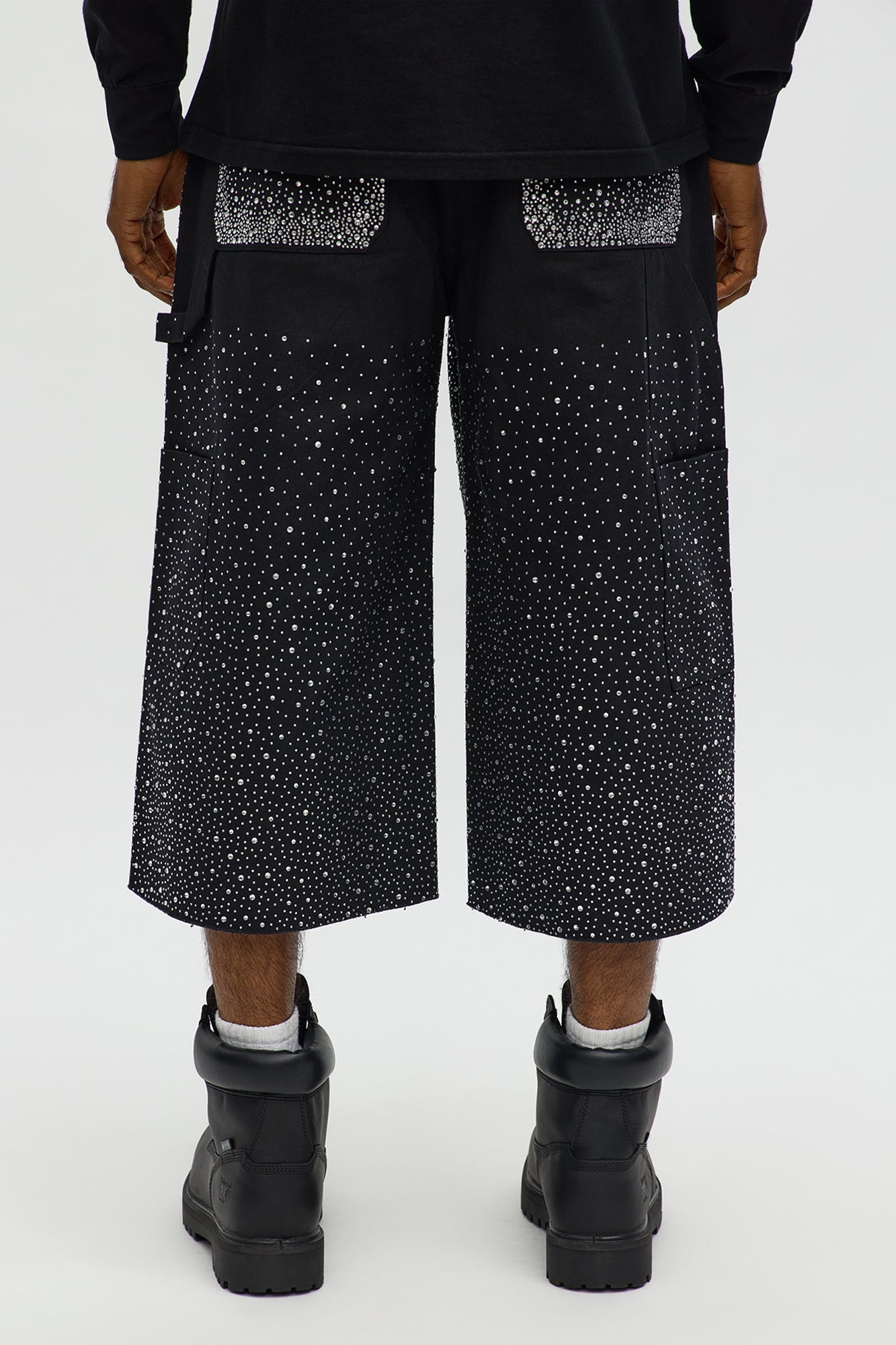 Extreme Baggy Flashing Lights Short - Black Fashion Nova