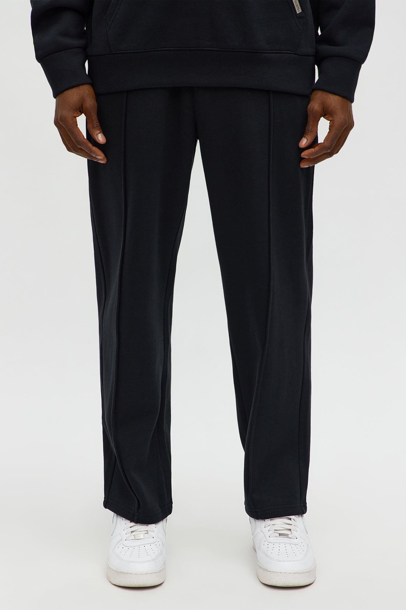 Saints Studio Embroidered Sweatpants - Black Fashion Nova