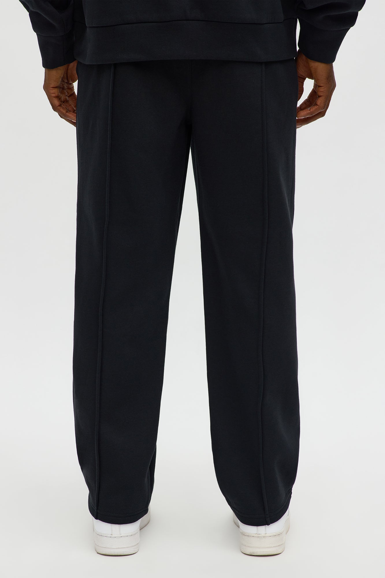 Saints Studio Embroidered Sweatpants - Black Fashion Nova