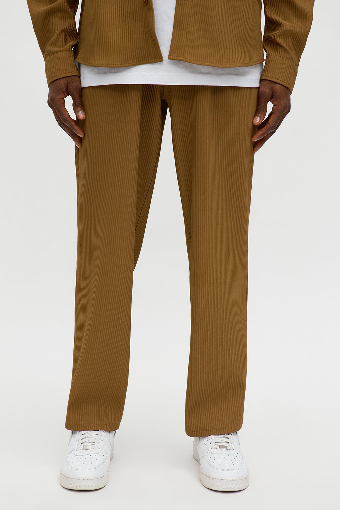 Straight Show Up Pant - Bronze Fashion Nova