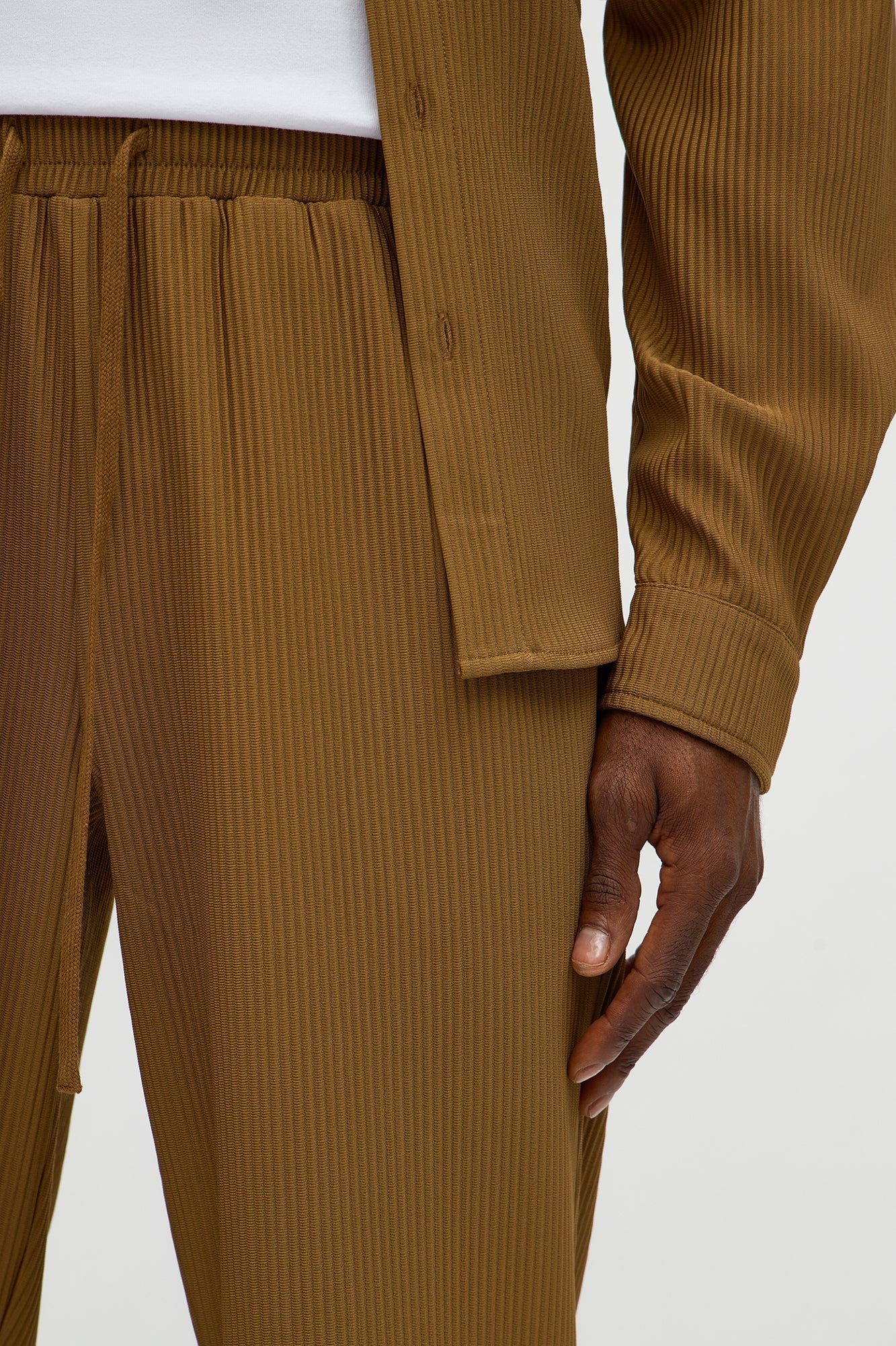 Straight Show Up Pant - Bronze Fashion Nova