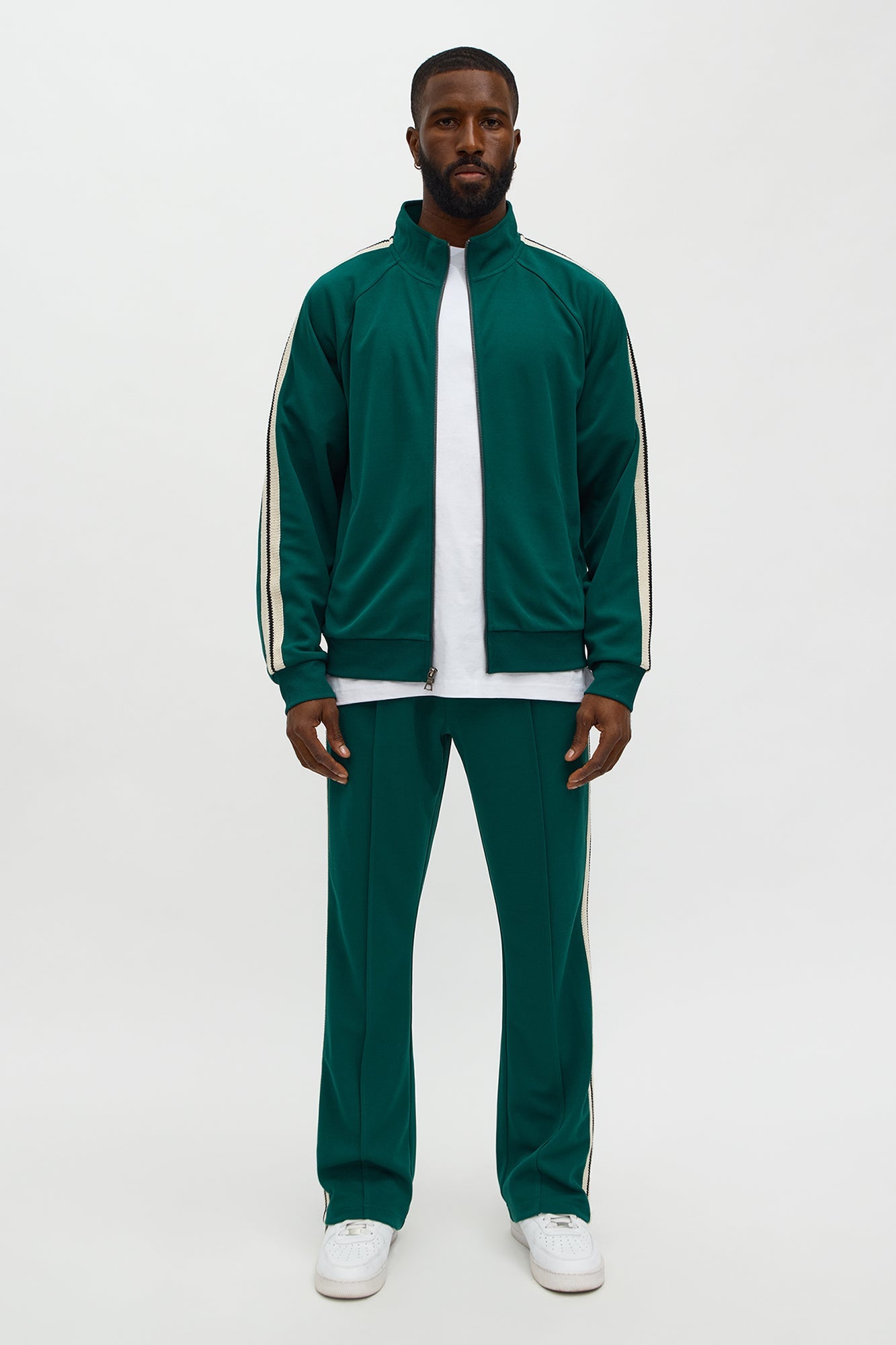 Dennis Track Jacket - Green Fashion Nova