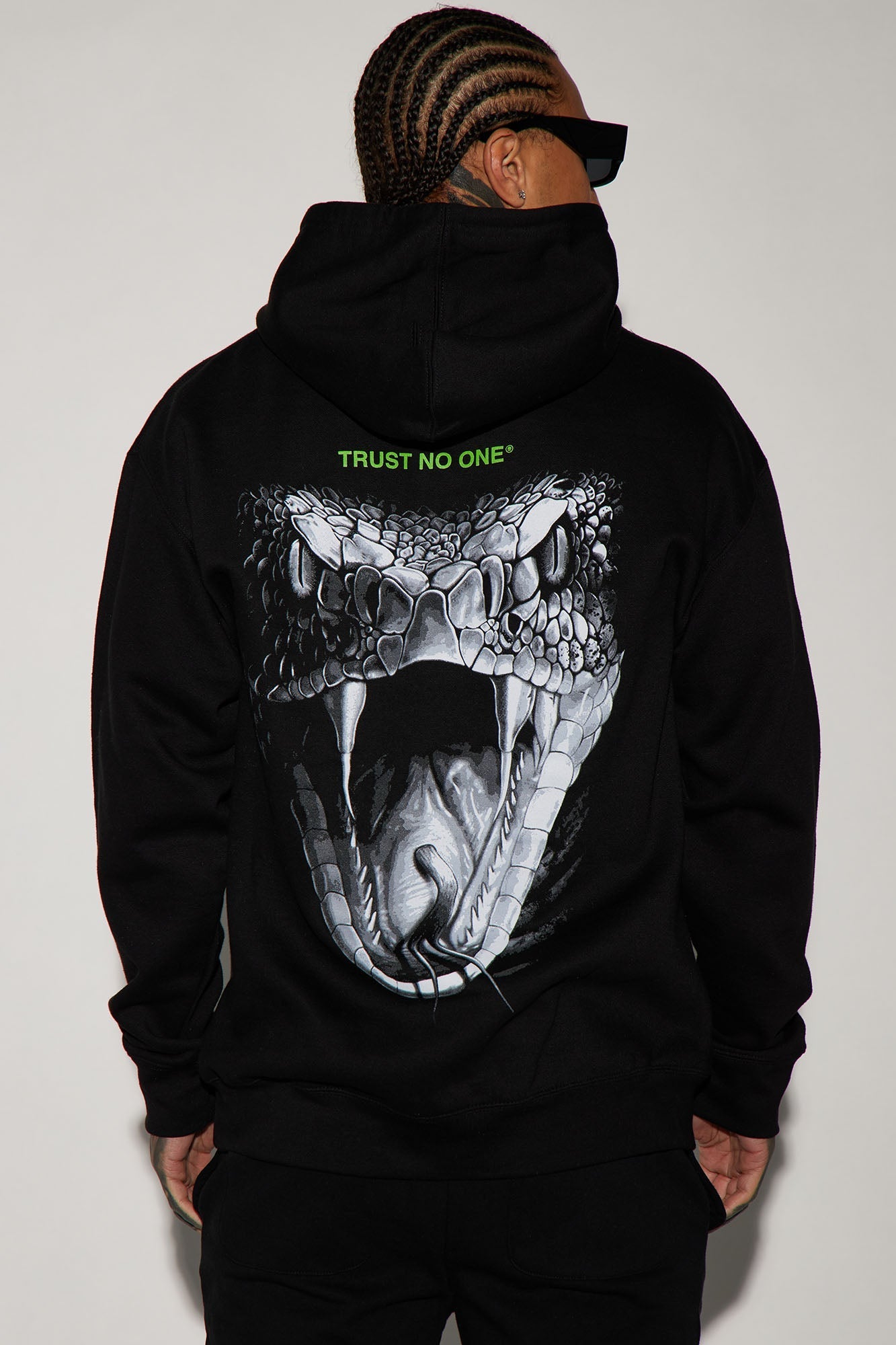 Beware Of Snakes Hoodie - Black Fashion Nova