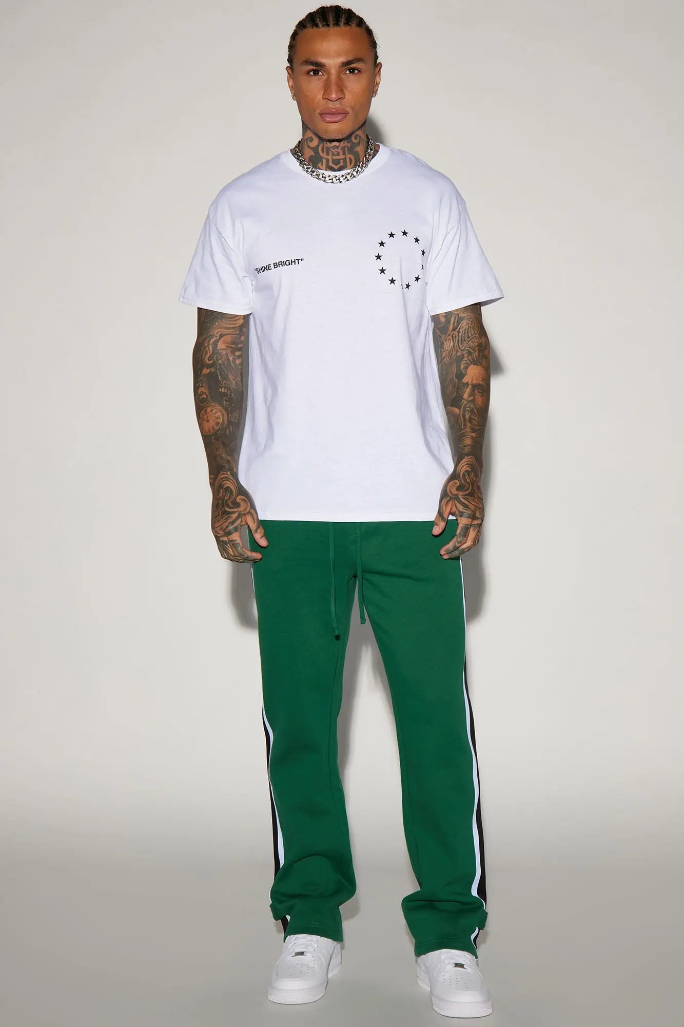 Filling Vacancy Like The Brightest Star Short Sleeve Tee - White Fashion Nova