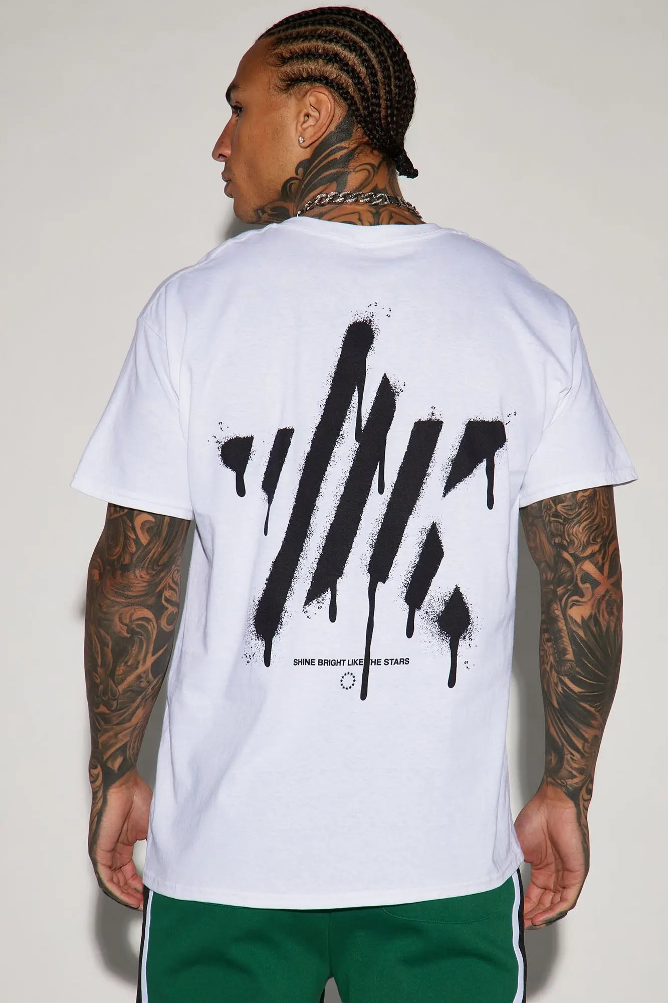Filling Vacancy Like The Brightest Star Short Sleeve Tee - White Fashion Nova
