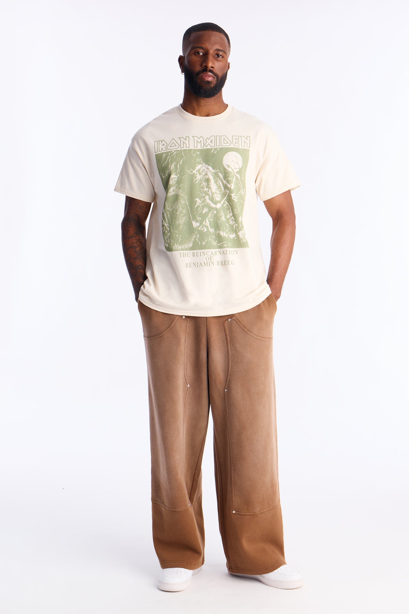 Wide Leg Carpenter Sweatpants - Brown Fashion Nova