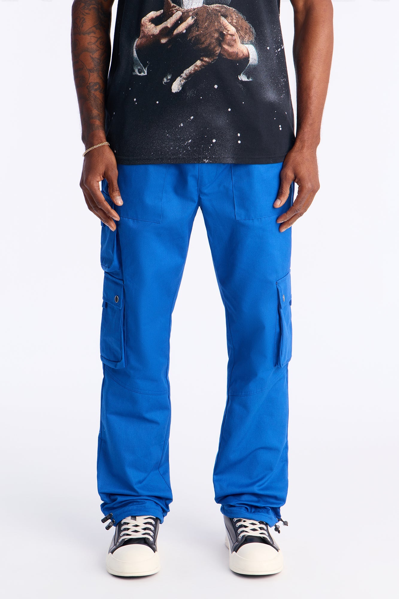Roaming Twill Cargo Pants - Blue Fashion Nova