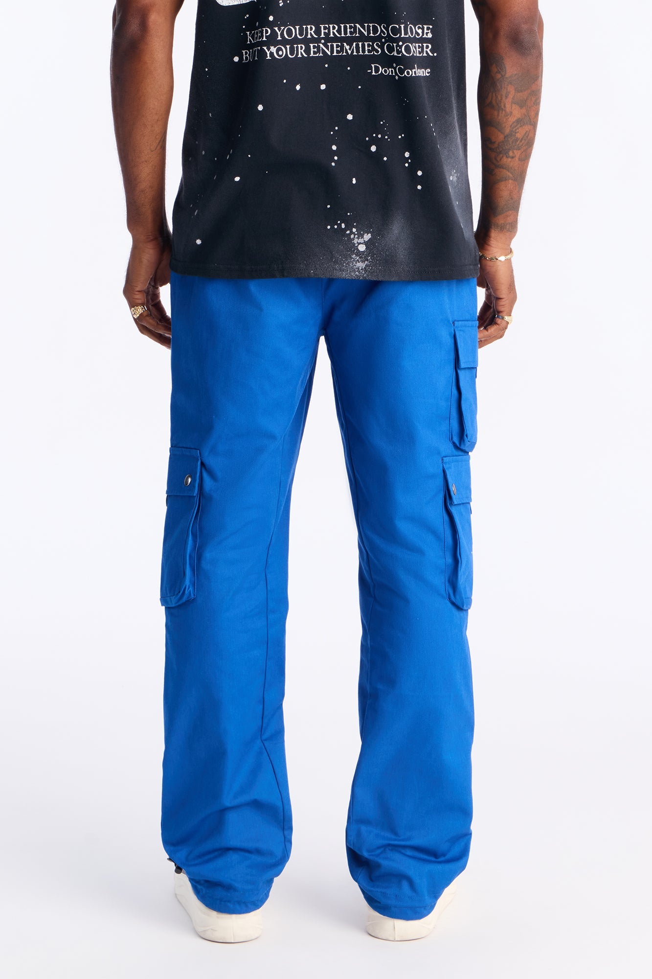 Roaming Twill Cargo Pants - Blue Fashion Nova