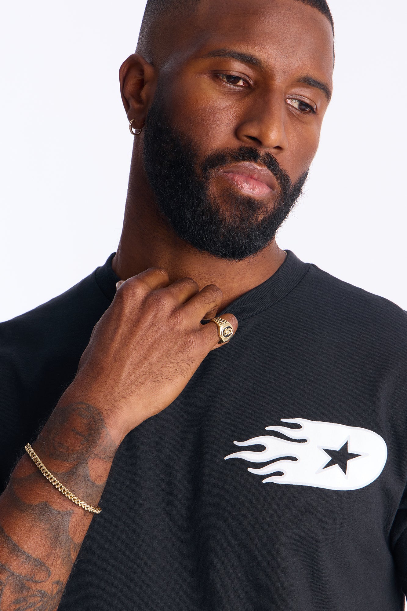 Dream State Worldwide Short Sleeve Tee - Black Fashion Nova