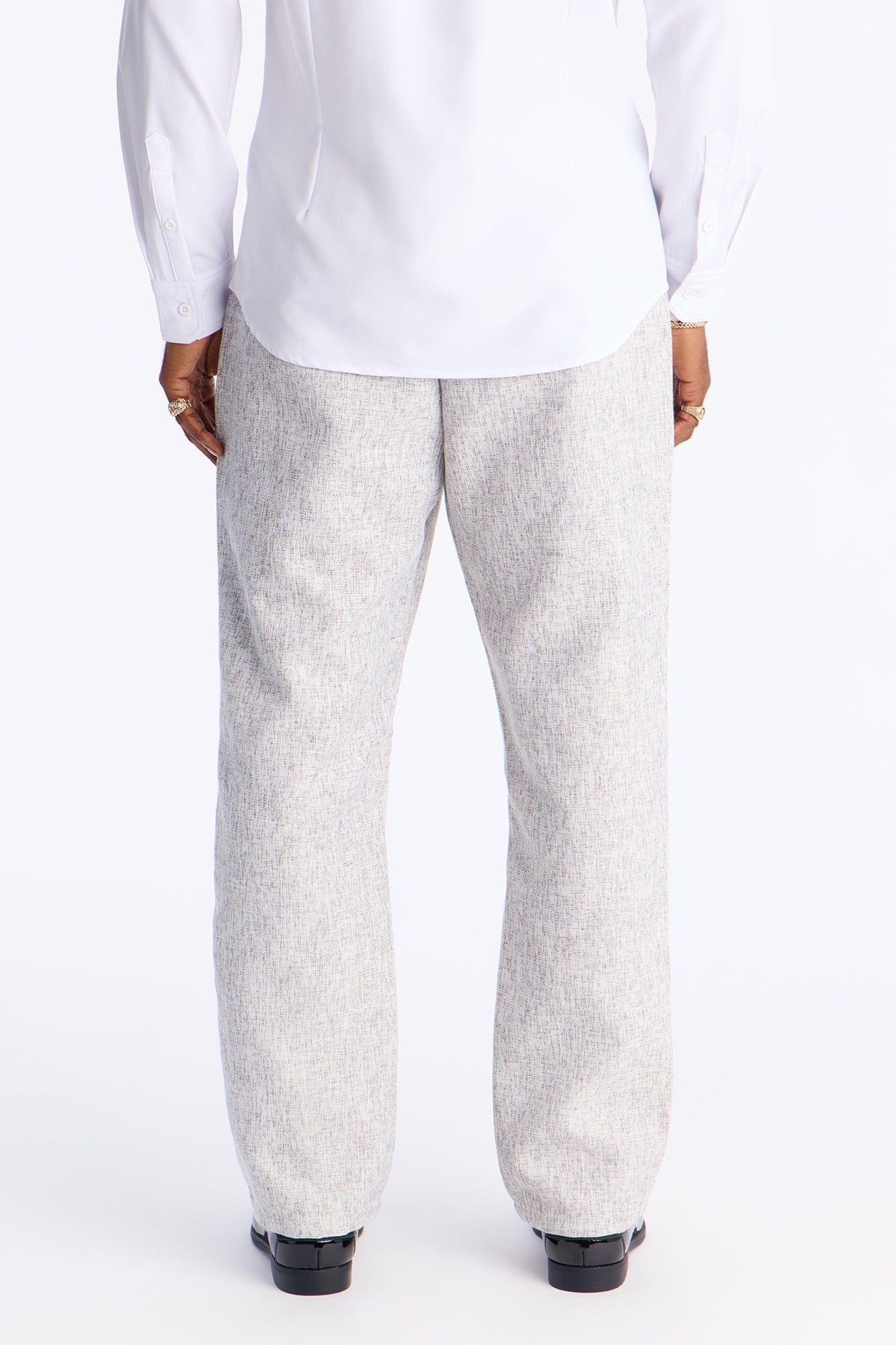 Straight Bleeker Pleated Trouser - Cream Fashion Nova