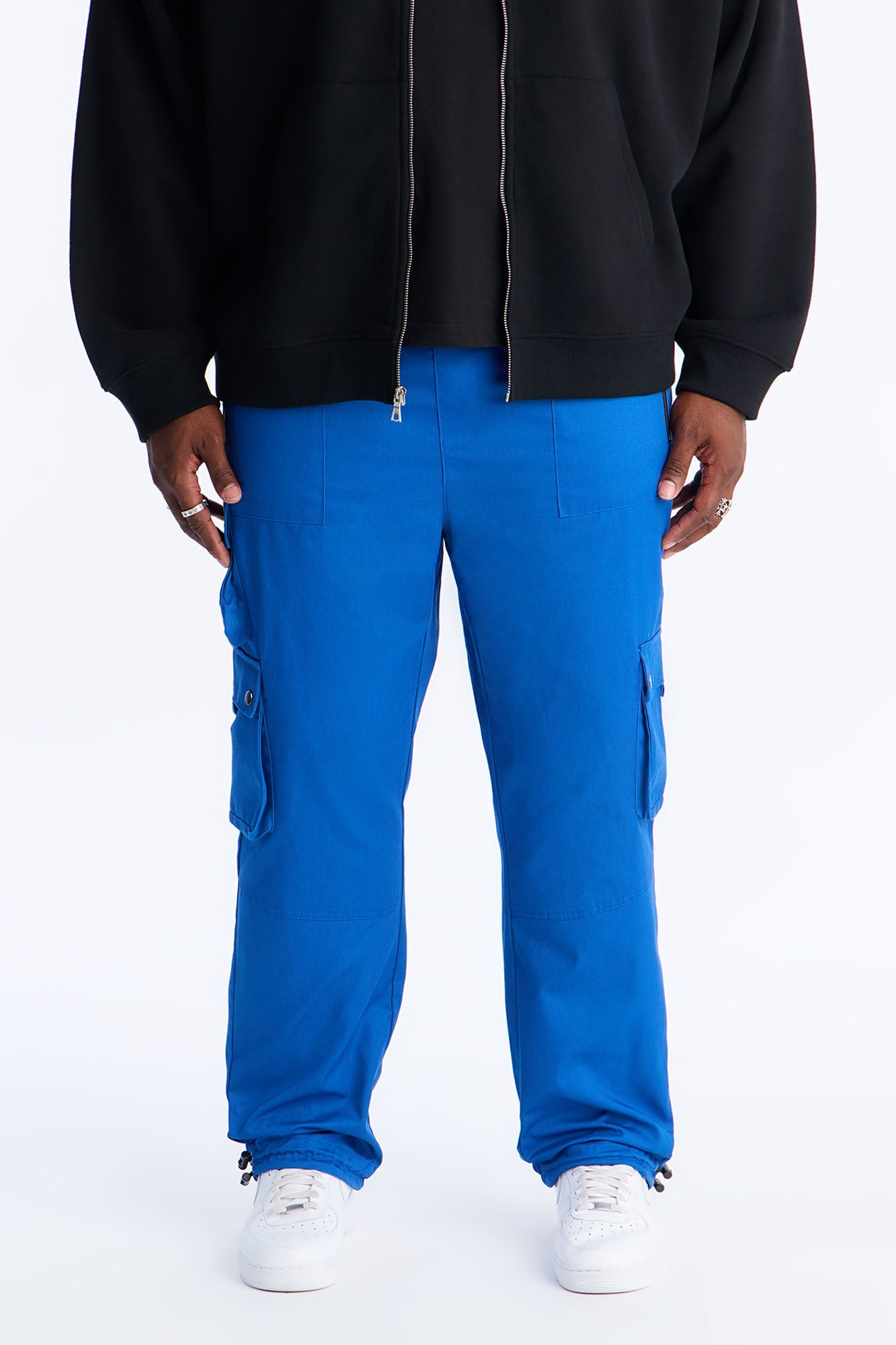 Roaming Twill Cargo Pants - Blue Fashion Nova