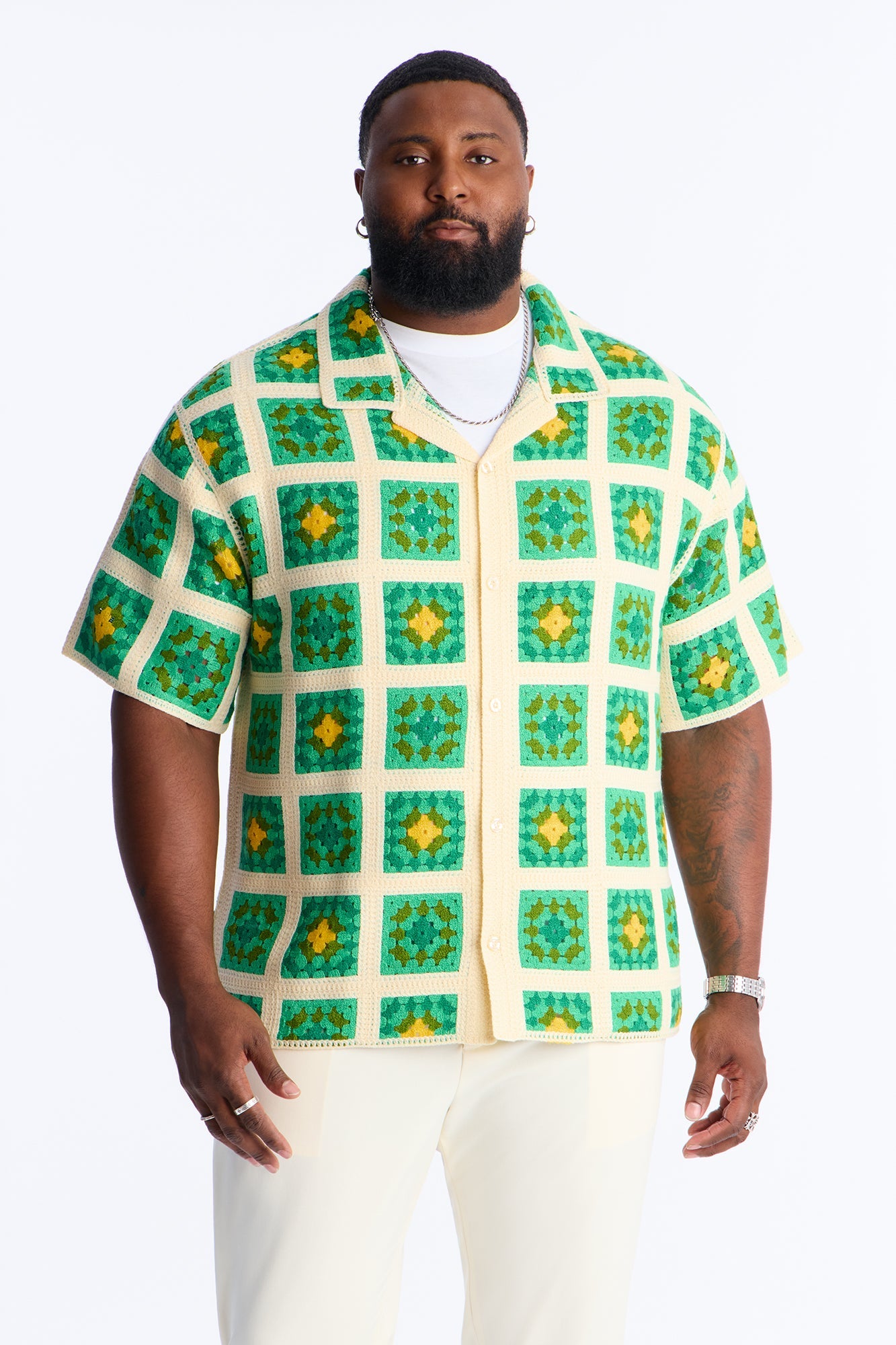 Nolan Textured Shirt - Green Fashion Nova