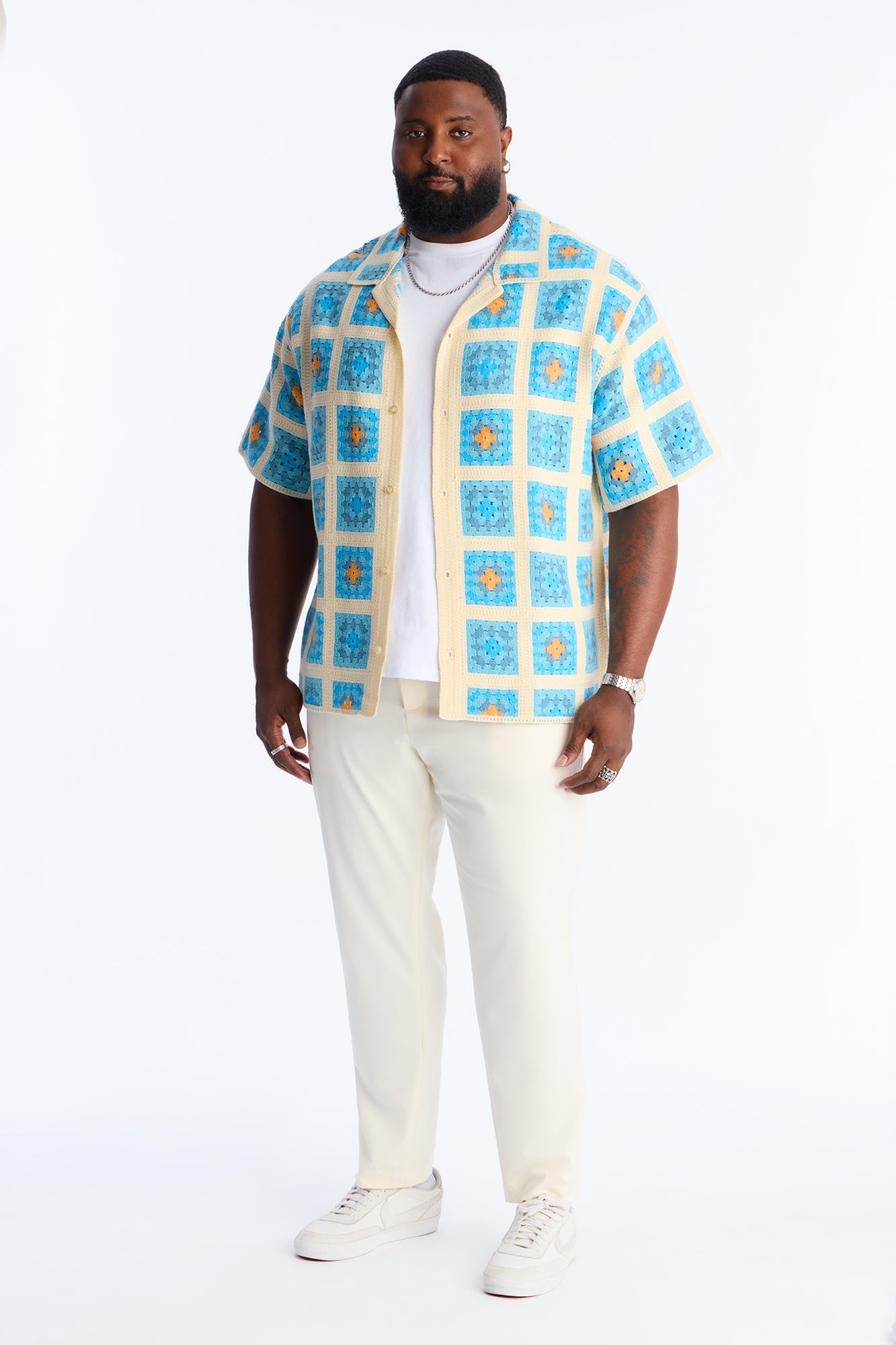 Nolan Textured Shirt - Blue Fashion Nova