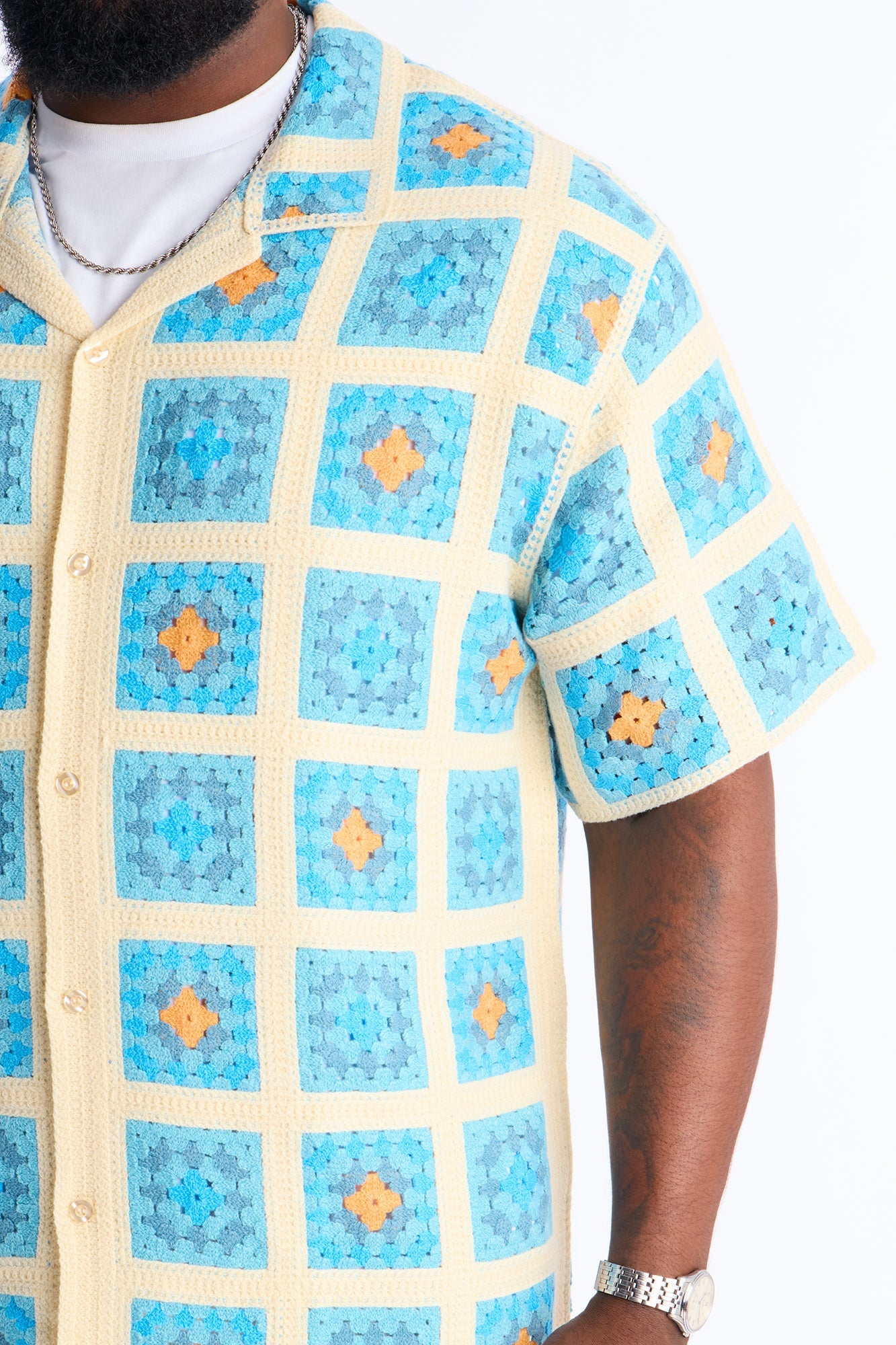 Nolan Textured Shirt - Blue Fashion Nova