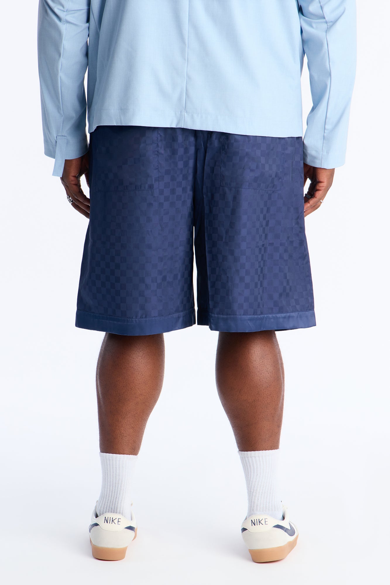 Baggy Arts District Ombre Short - Blue Fashion Nova
