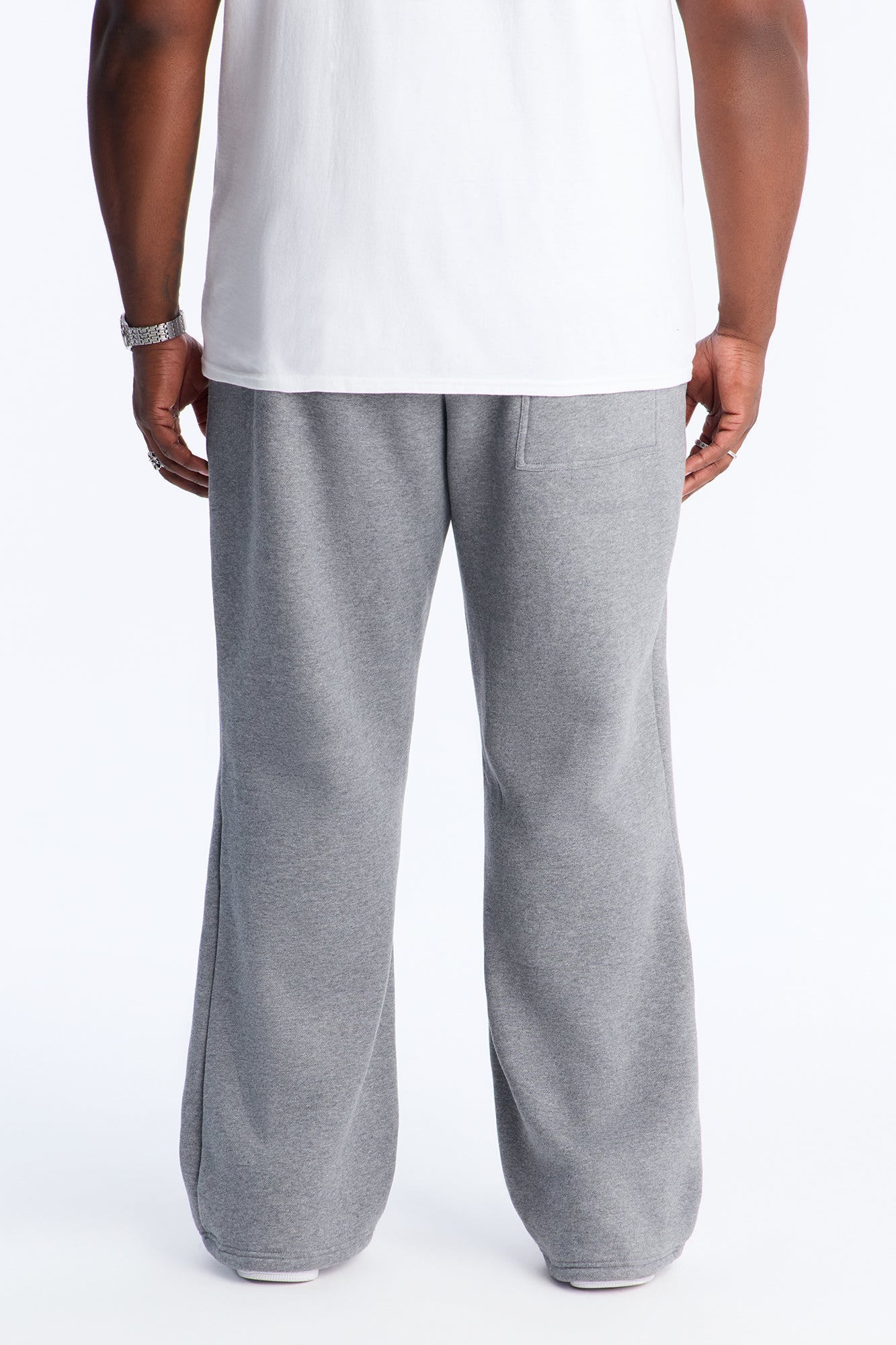 Star Slim Flare Sweatpants - Grey Fashion Nova