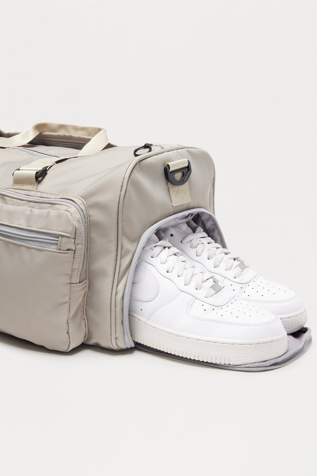 Travel Ready Mid Size Utility Duffle Bag - Grey Fashion Nova