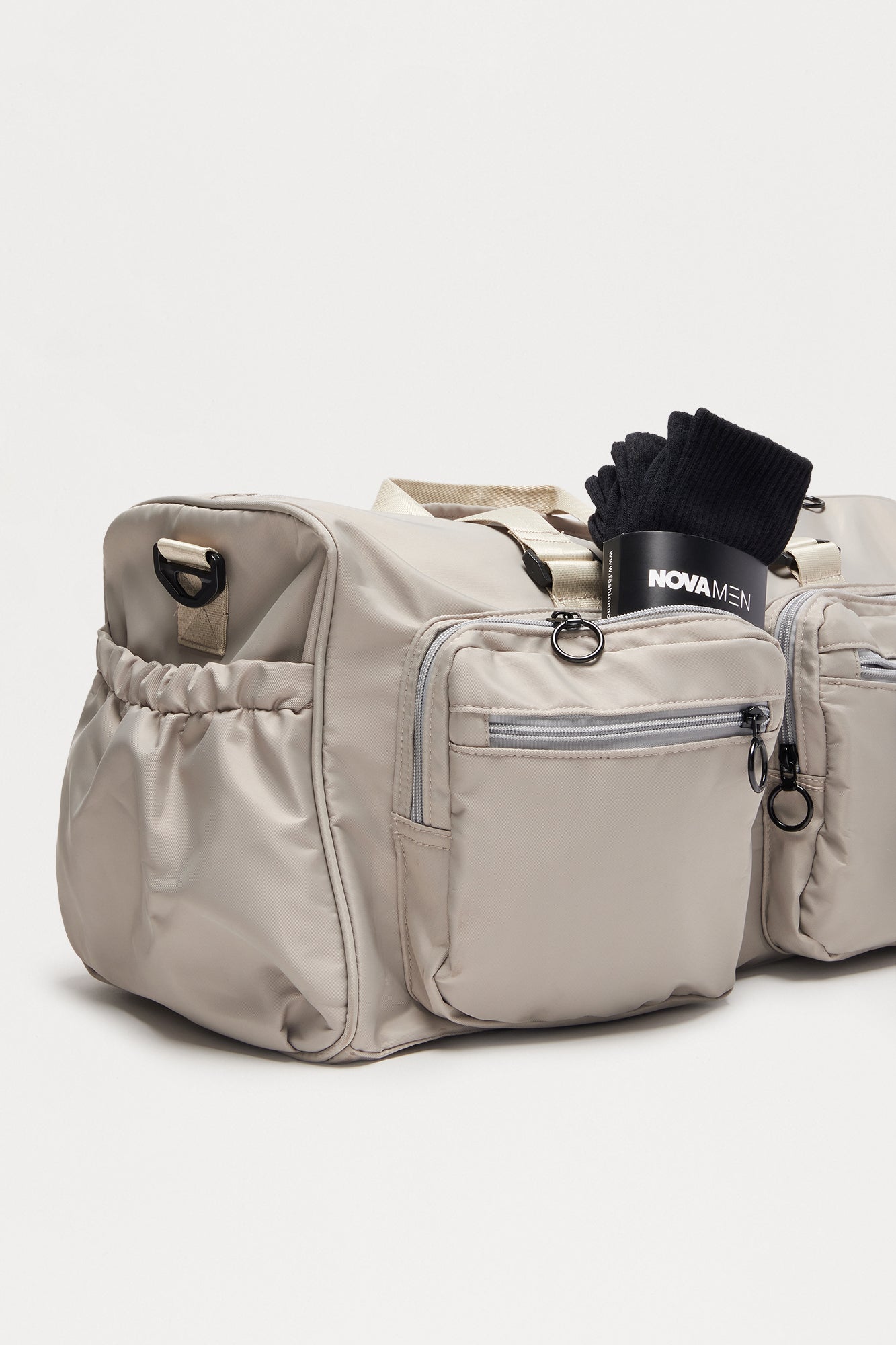 Travel Ready Mid Size Utility Duffle Bag - Grey Fashion Nova