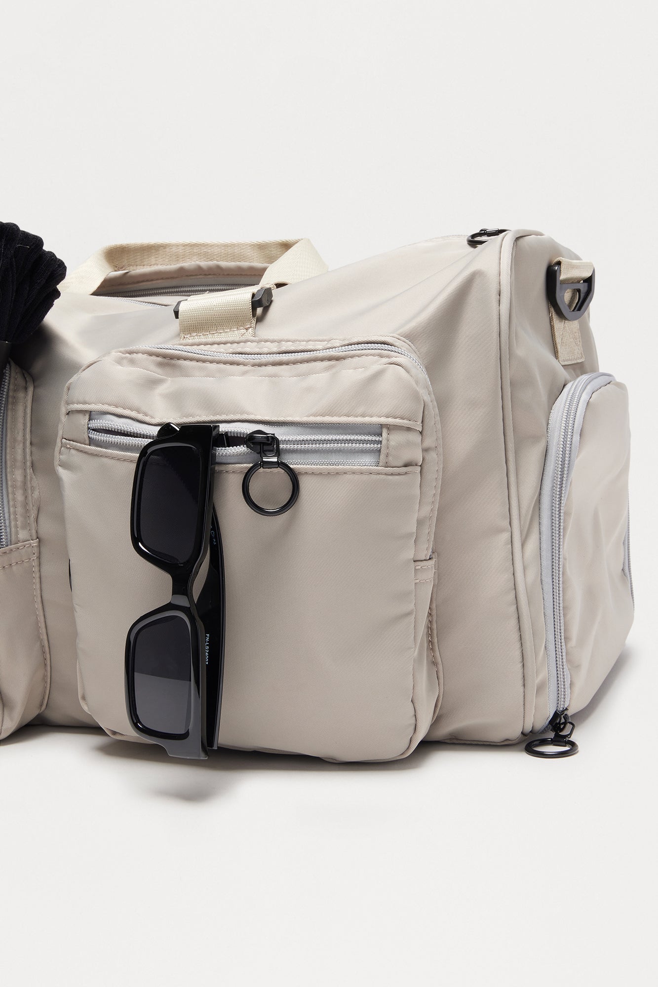 Travel Ready Mid Size Utility Duffle Bag - Grey Fashion Nova