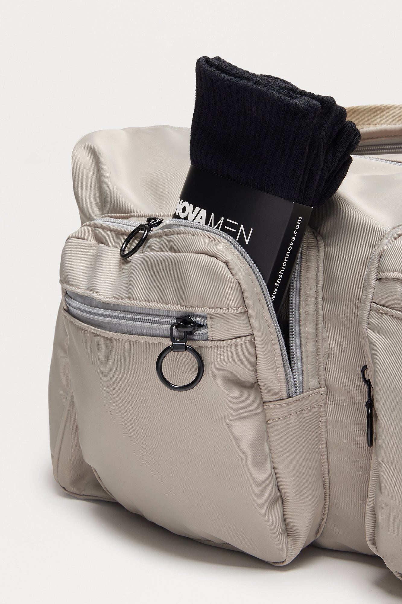 Travel Ready Mid Size Utility Duffle Bag - Grey Fashion Nova