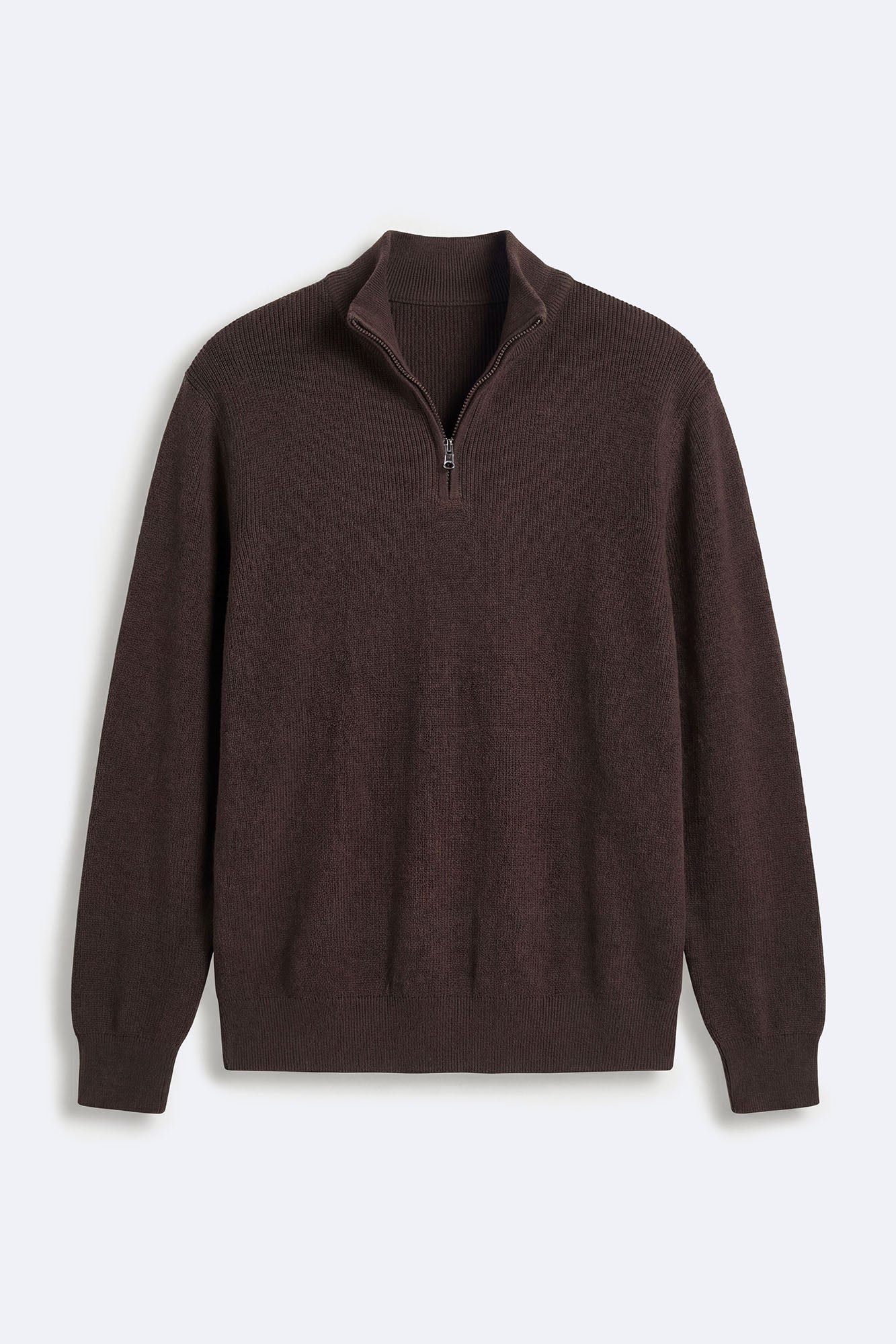 Shawn Quarter Zip Sweater - Brown Fashion Nova