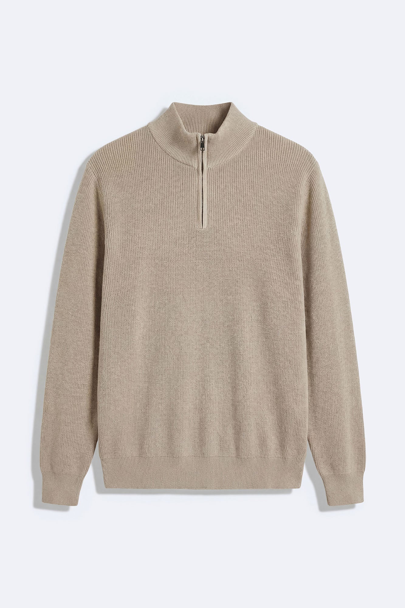 Shawn Quarter Zip Sweater - Tan Fashion Nova