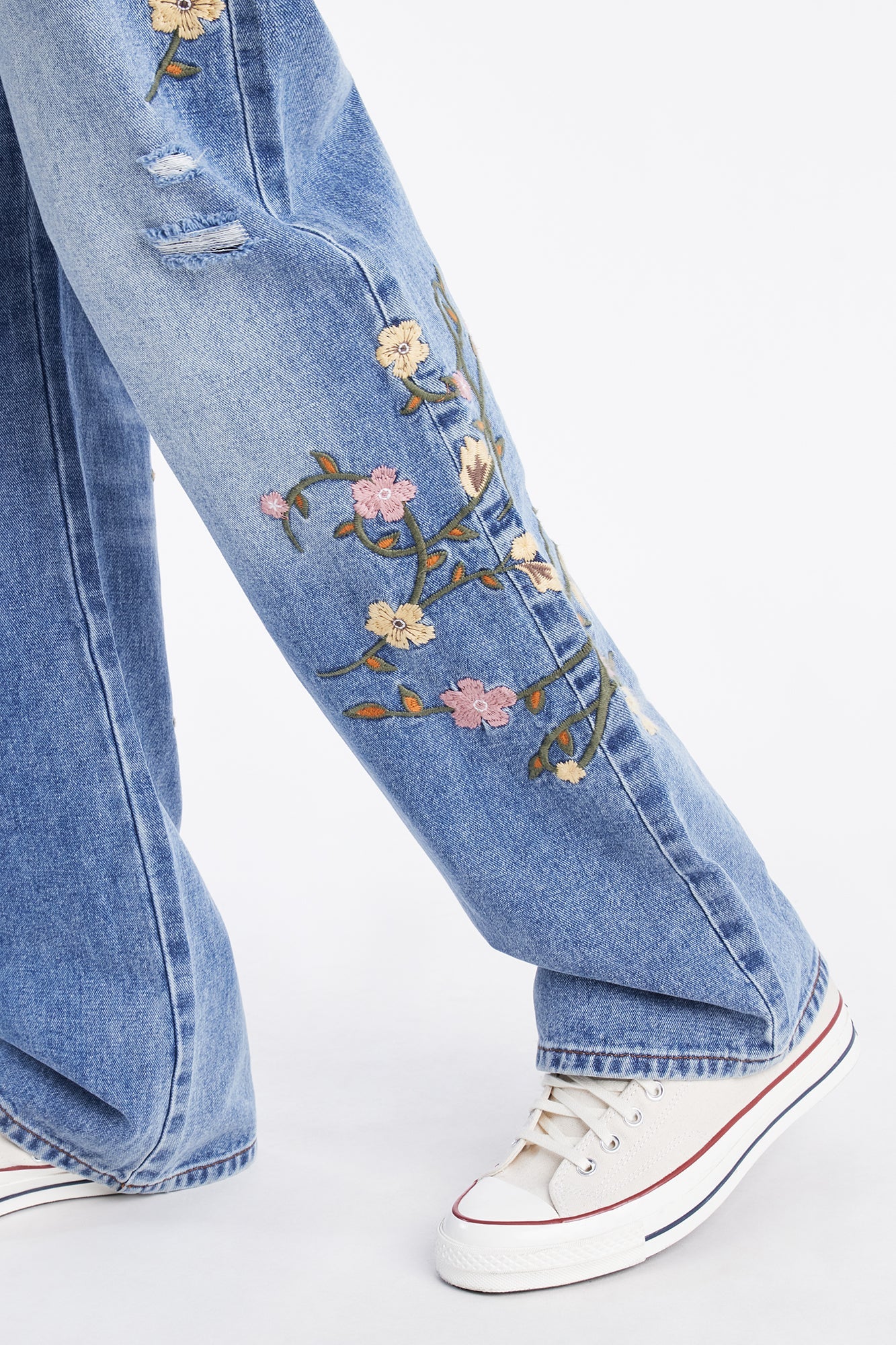 Blooming Stacked Slim Flare Jeans - Light Blue Wash Fashion Nova
