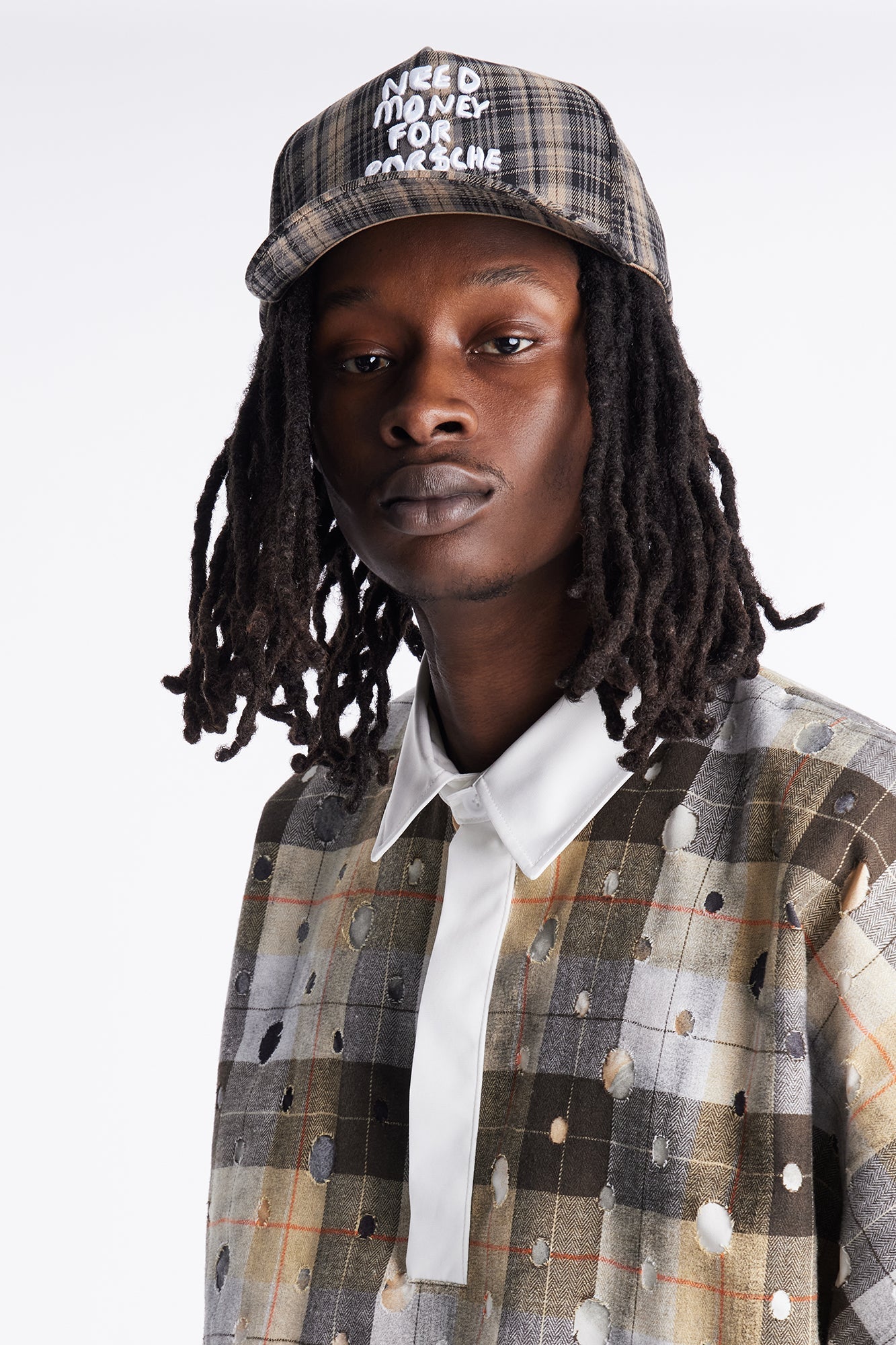 Need Money Structured Flannel Snapback Hat - Tan Fashion Nova