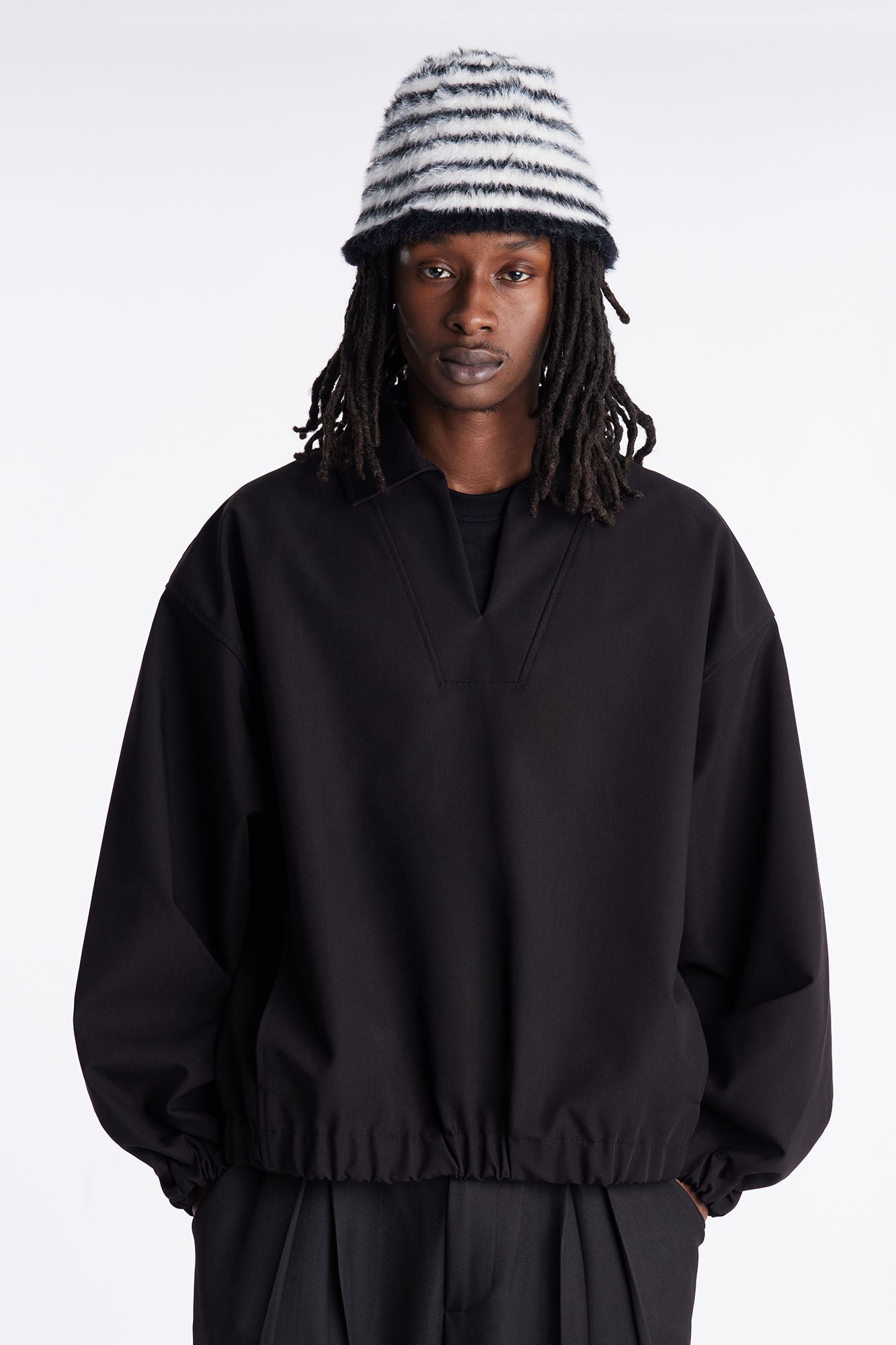 Relaxed Bold Flow Jacket - Black Fashion Nova