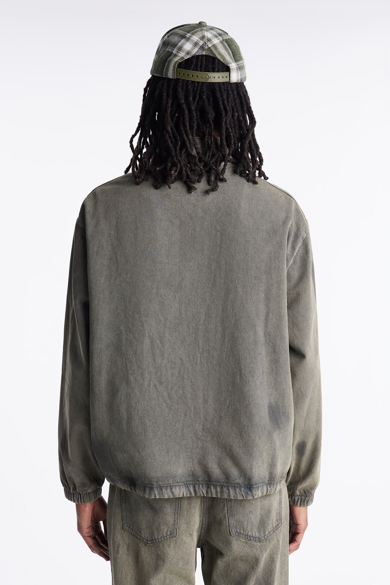 Dune Denim Anorak Jacket - Olive Fashion Nova