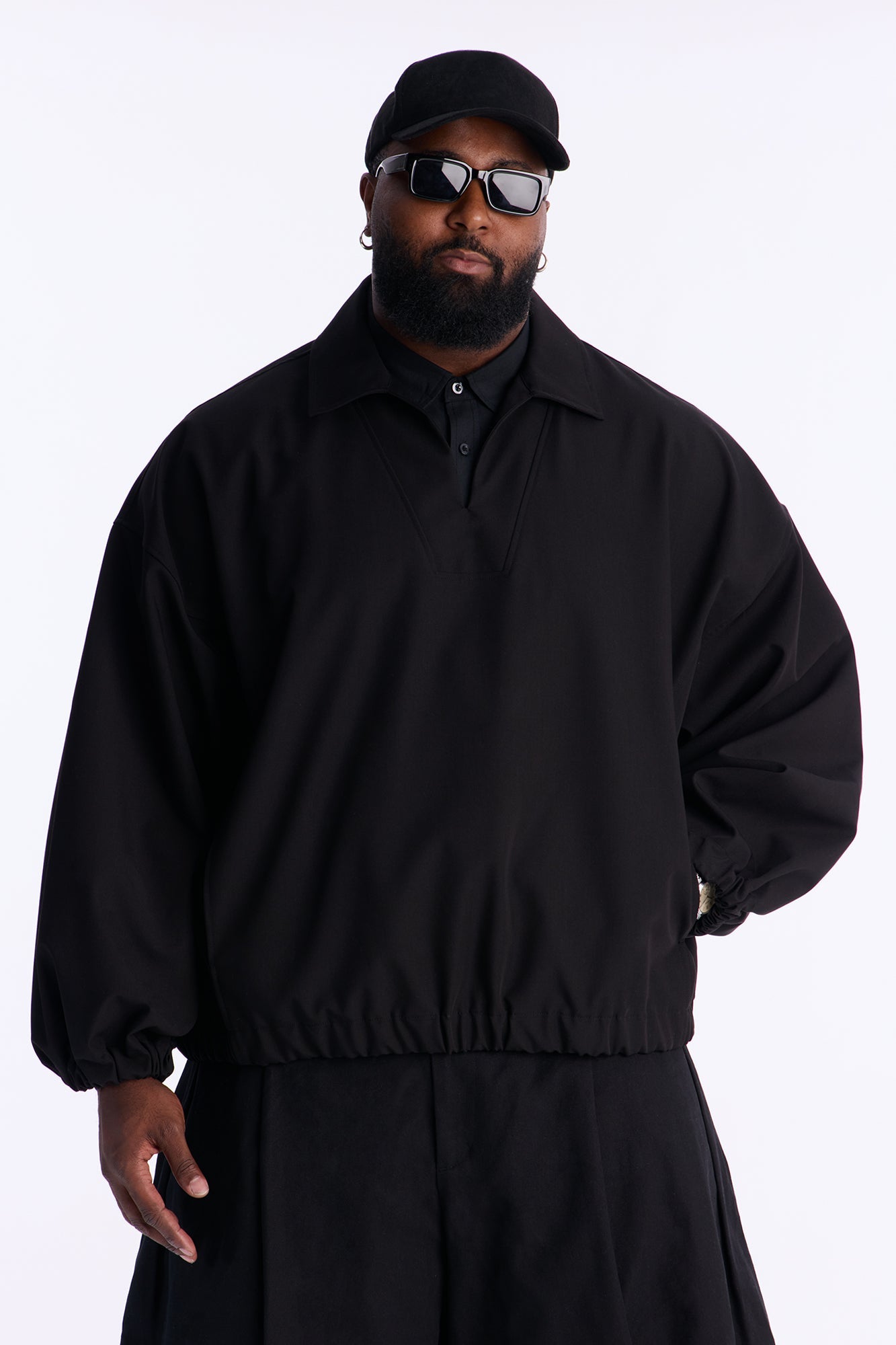 Relaxed Bold Flow Jacket - Black Fashion Nova
