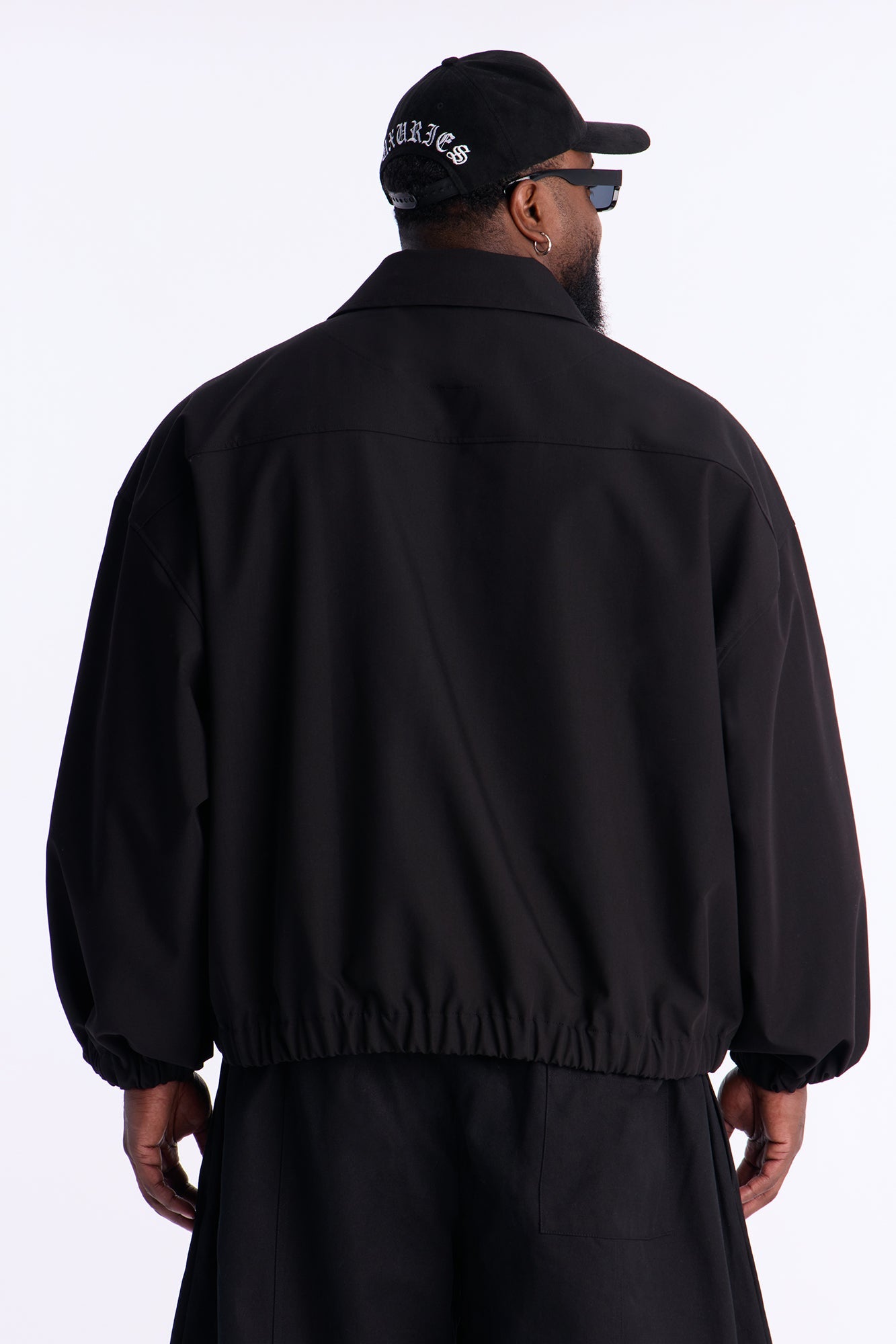Relaxed Bold Flow Jacket - Black Fashion Nova