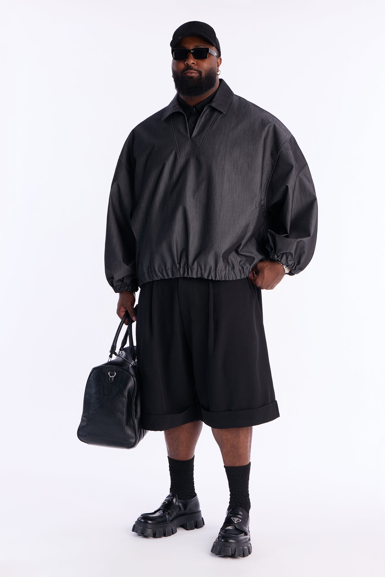 Relaxed Bold Flow Jacket - Charcoal Fashion Nova