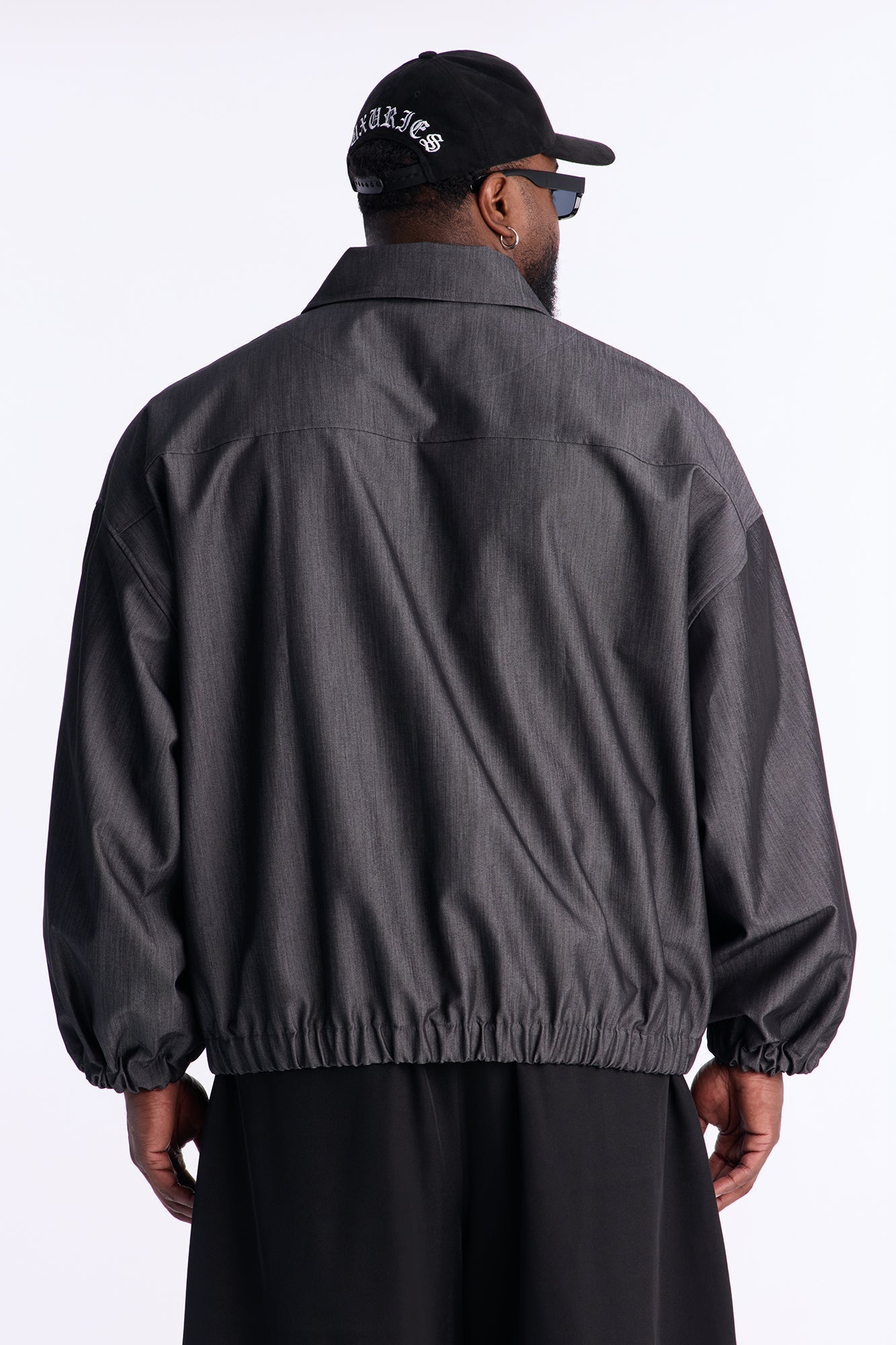 Relaxed Bold Flow Jacket - Charcoal Fashion Nova