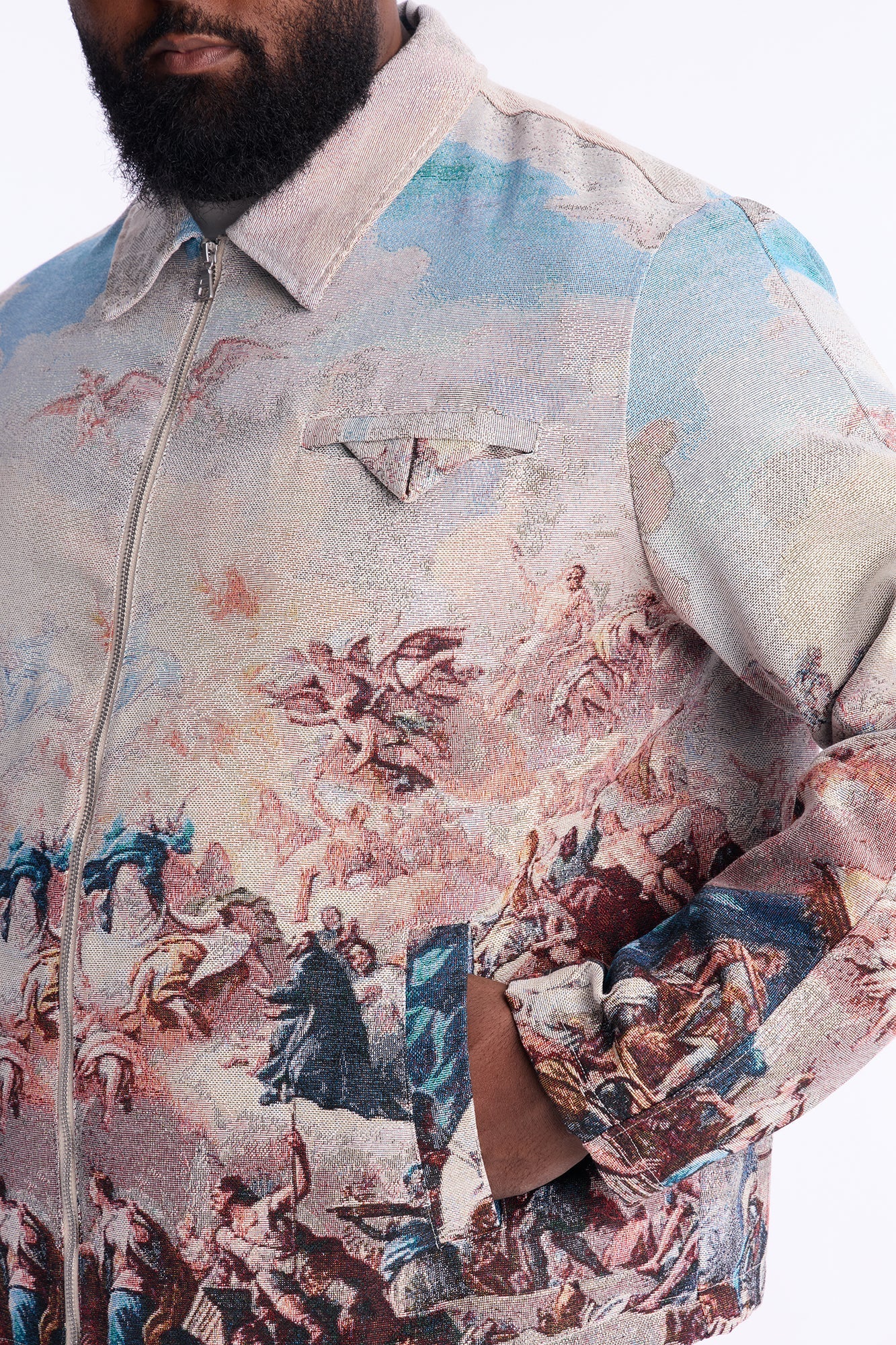 Renaissance Master Tapestry Work Jacket - Multi Color Fashion Nova