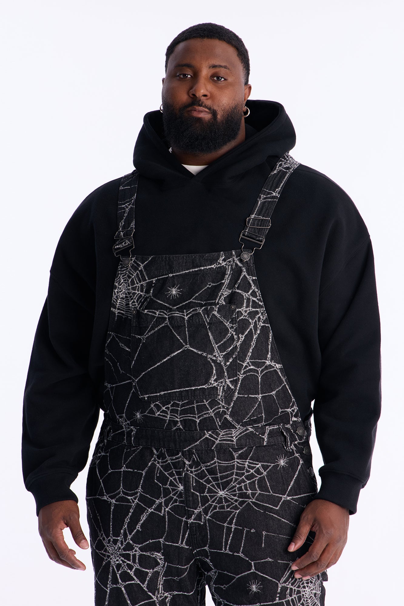 Widow Stitch Jacquard Overall - Black Fashion Nova