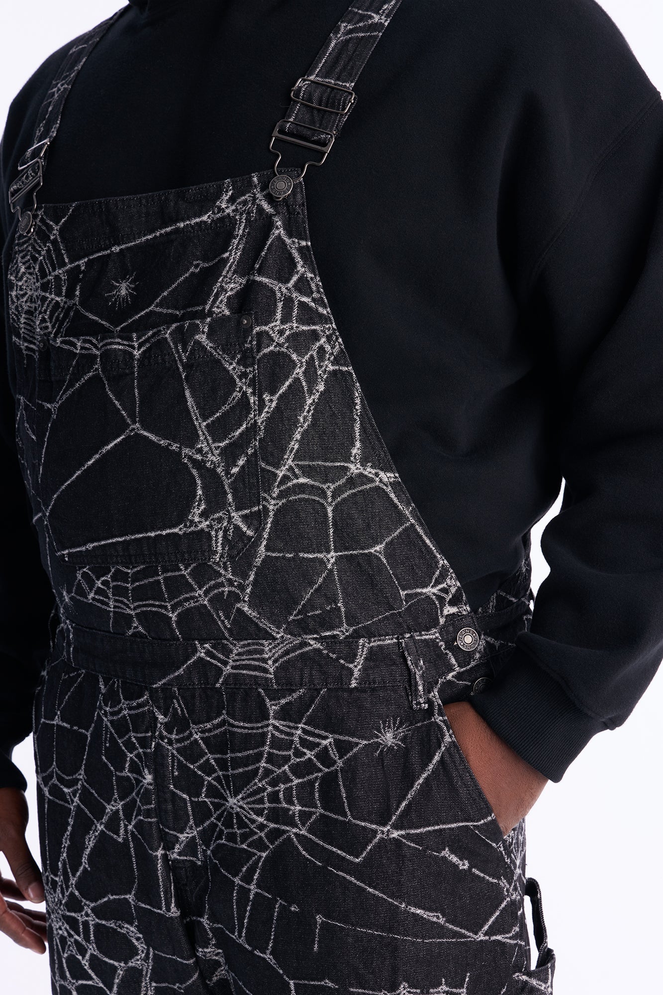 Widow Stitch Jacquard Overall - Black Fashion Nova
