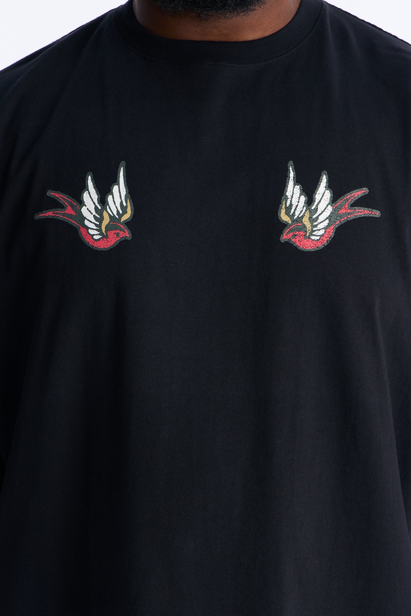 Freedom Flyer Boxy Short Sleeve Tee - Black Fashion Nova