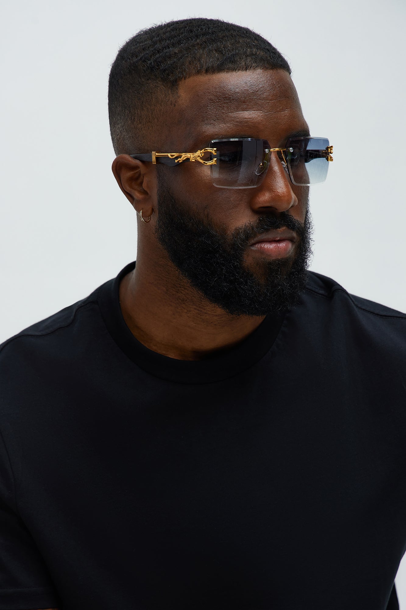 Spectrum Shade Sunglasses - Gold/Blue Fashion Nova