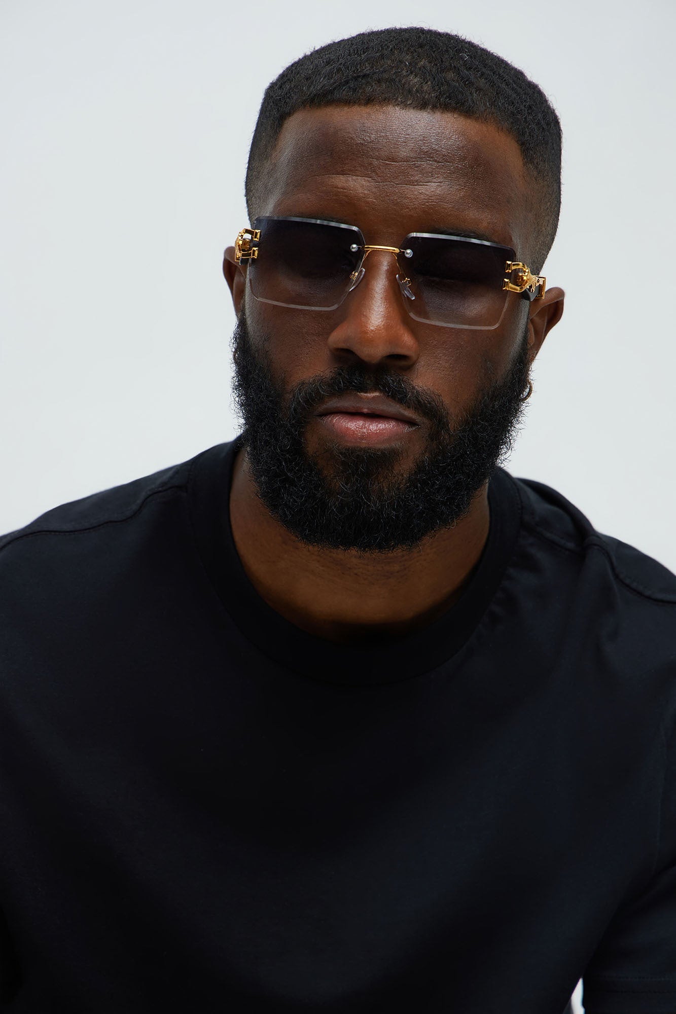 Spectrum Shade Sunglasses - Gold/Blue Fashion Nova