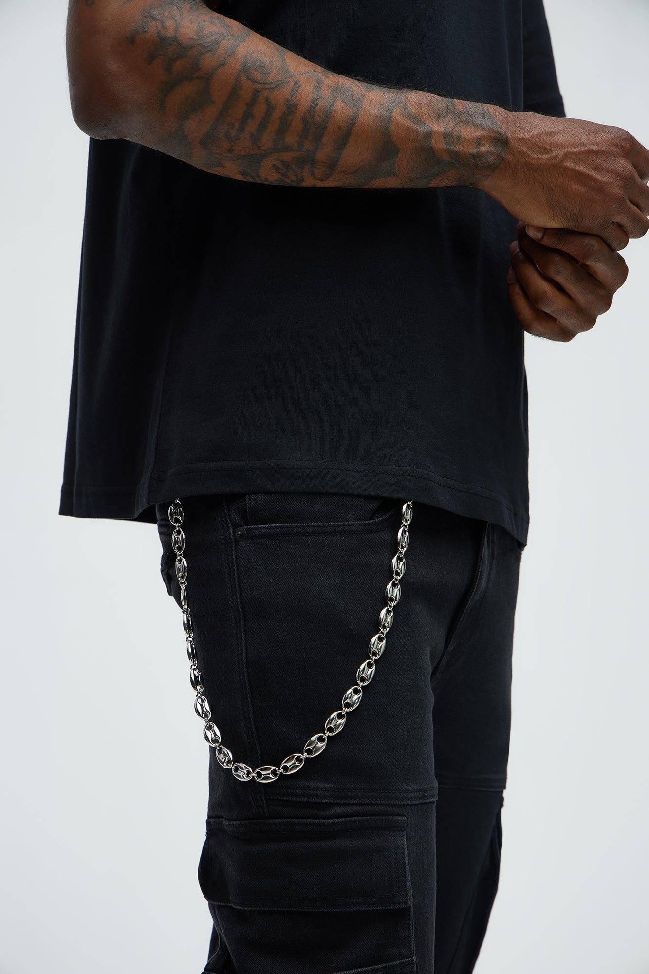 Crimson Pant Chain - Silver Fashion Nova