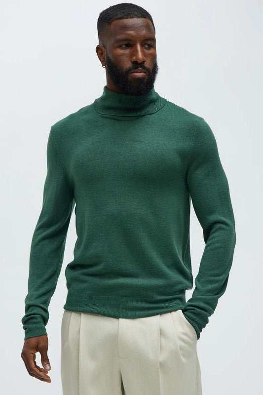 DeAngelo Turtleneck Sweater - Hunter Fashion Nova