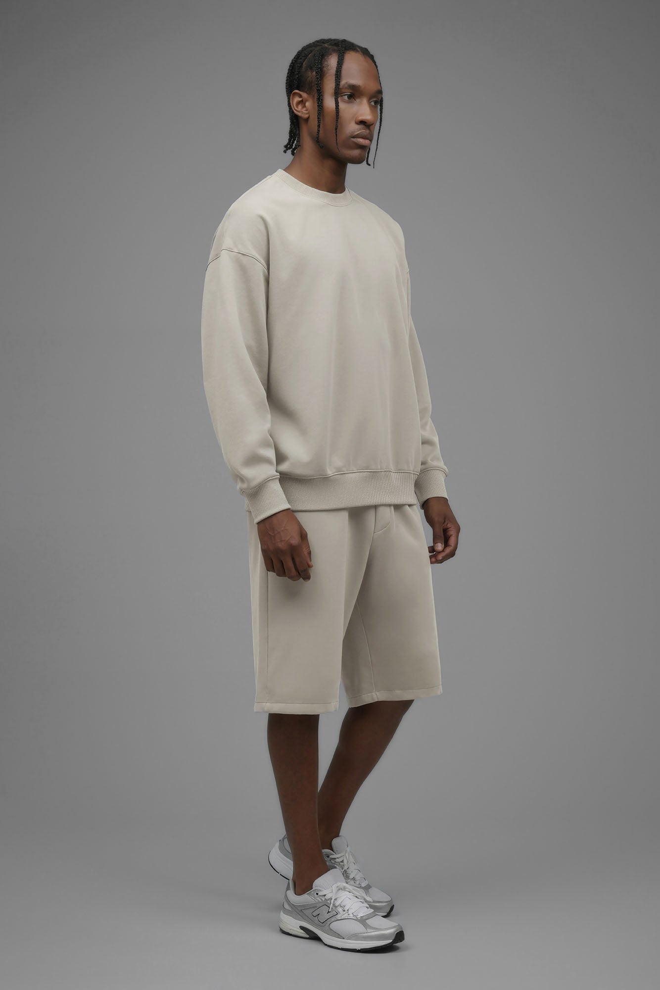 410 Baggy Shorts - Cream Fashion Nova