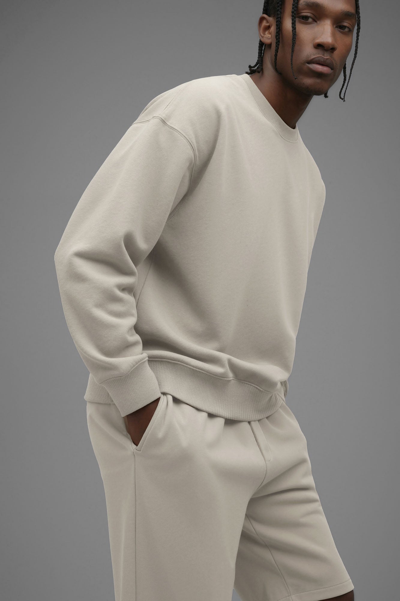 410 Oversized Crewneck - Cream Fashion Nova